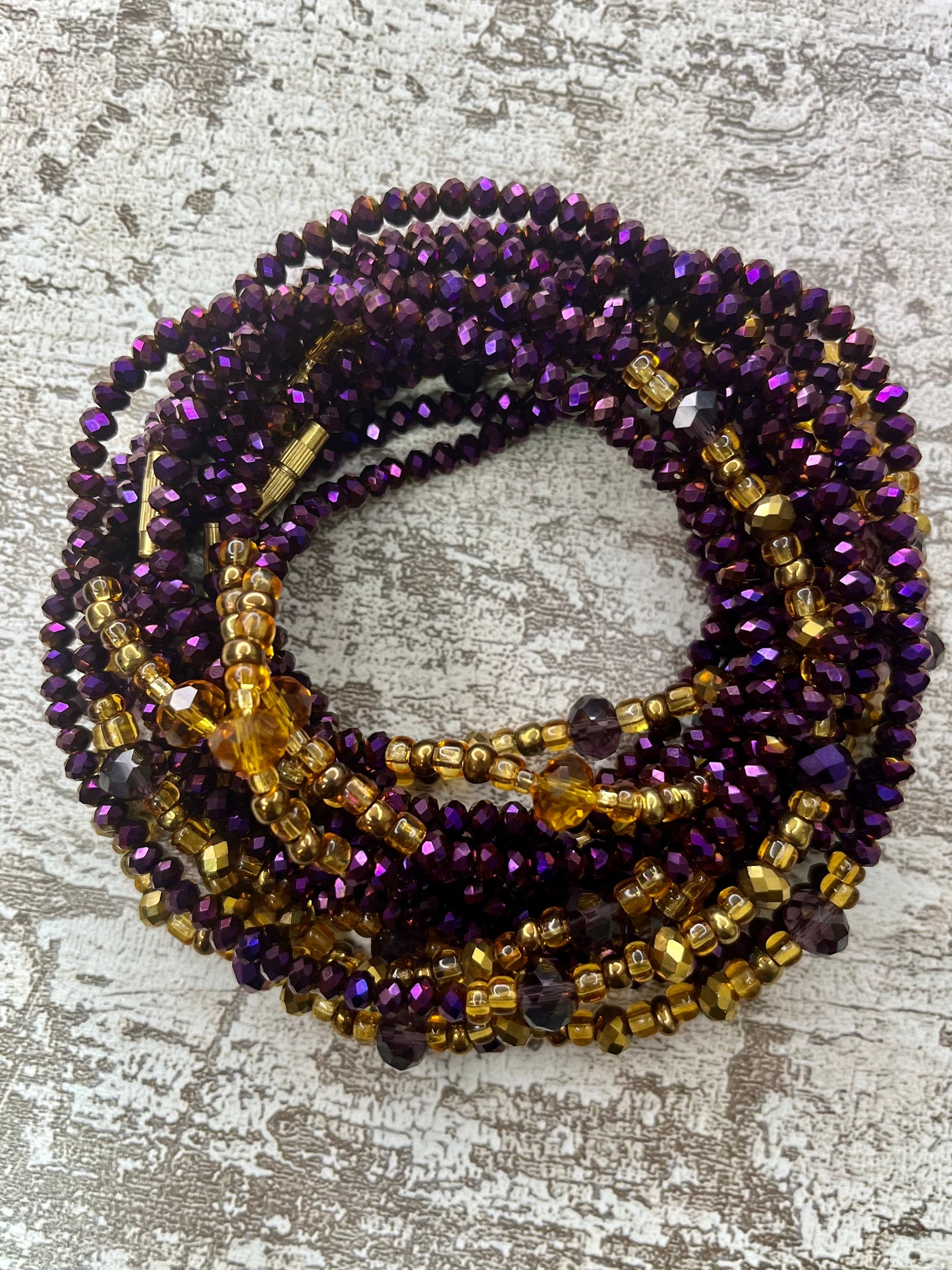 Royalty Crystal Sparkle Lux Clasp Waist Beads