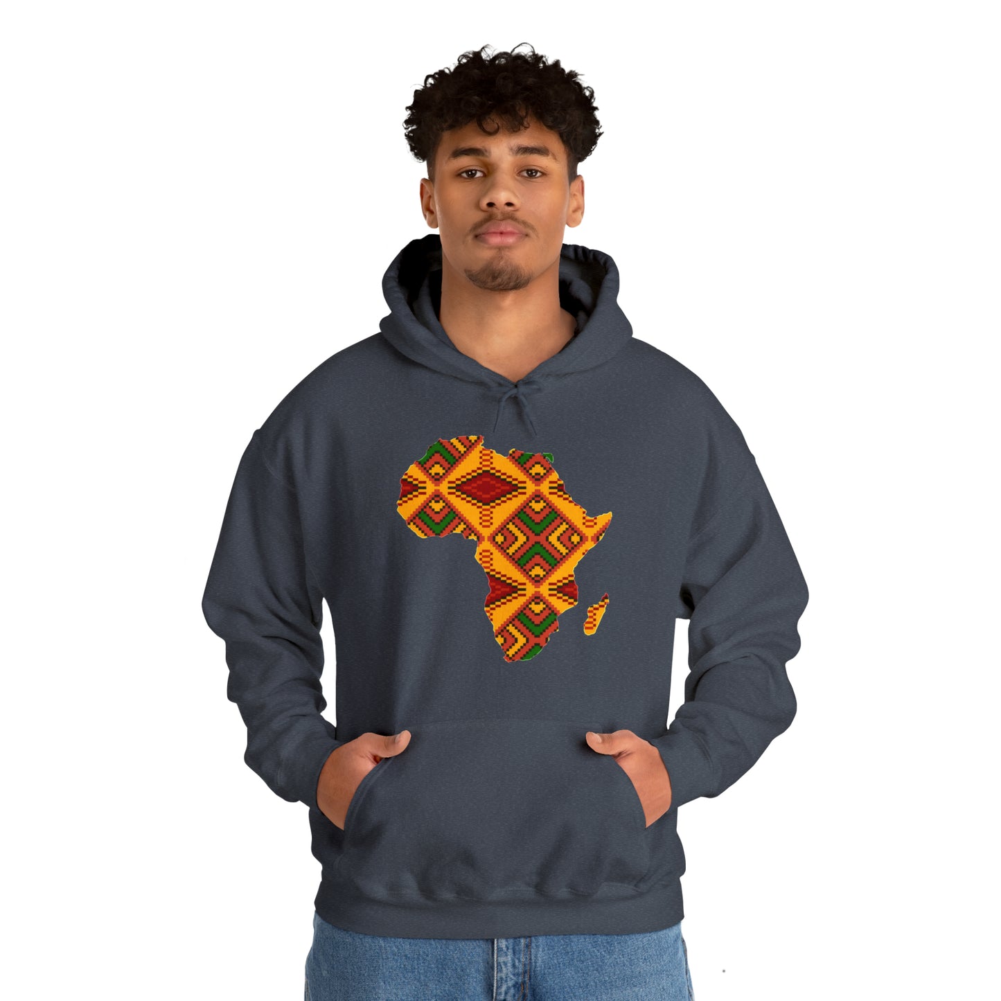 Sahara African Print Map Unisex Hoodie Sweatshirt