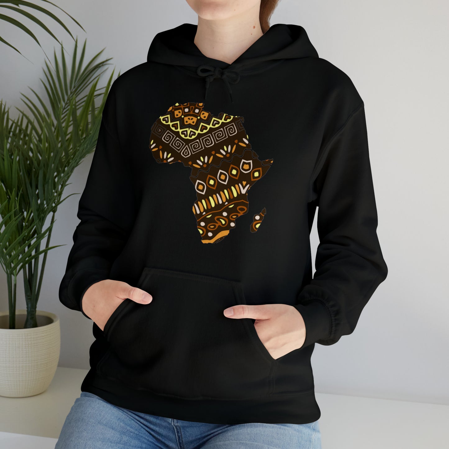 Sahara African Print Map Unisex Hoodie Sweatshirt