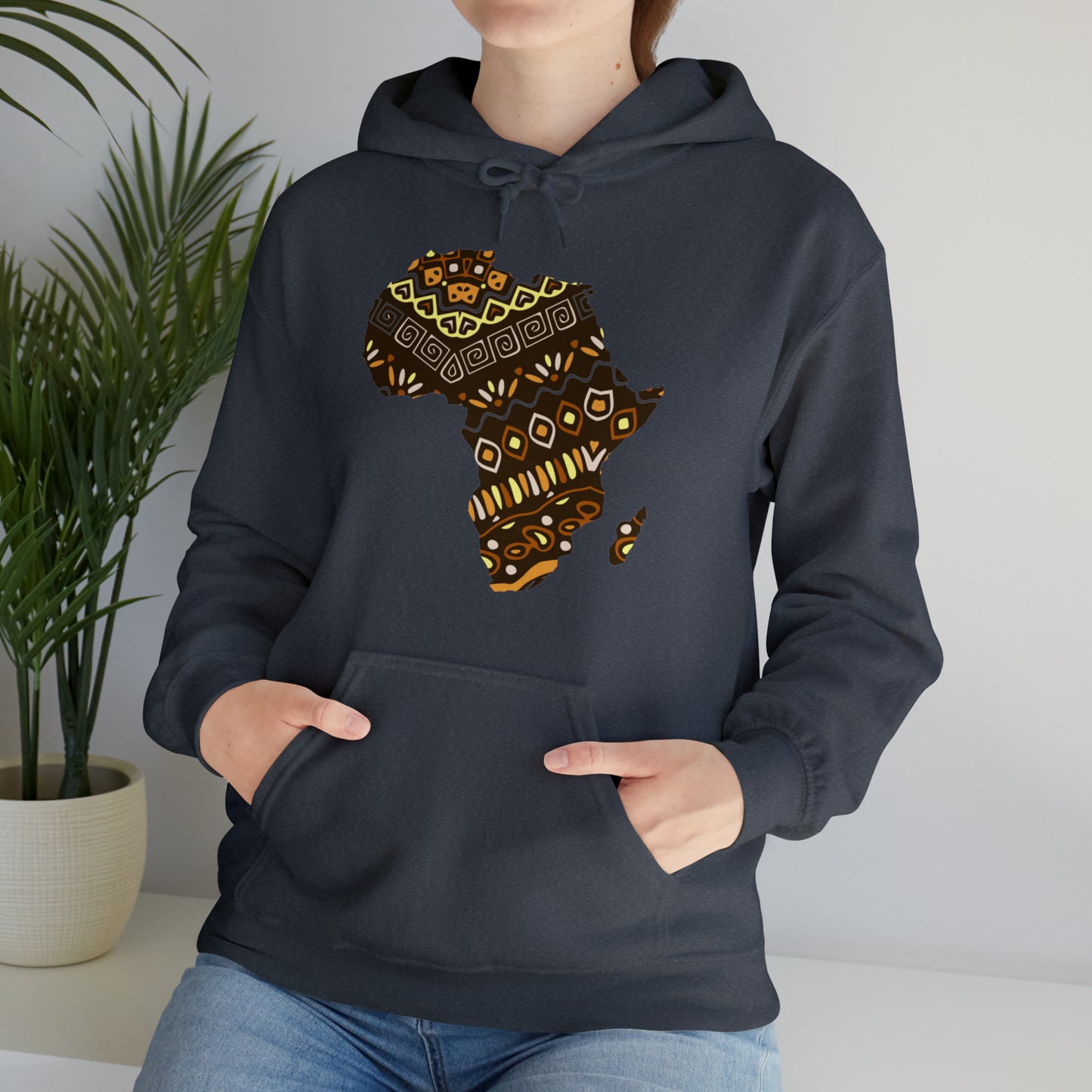 Sahara African Print Map Unisex Hoodie Sweatshirt