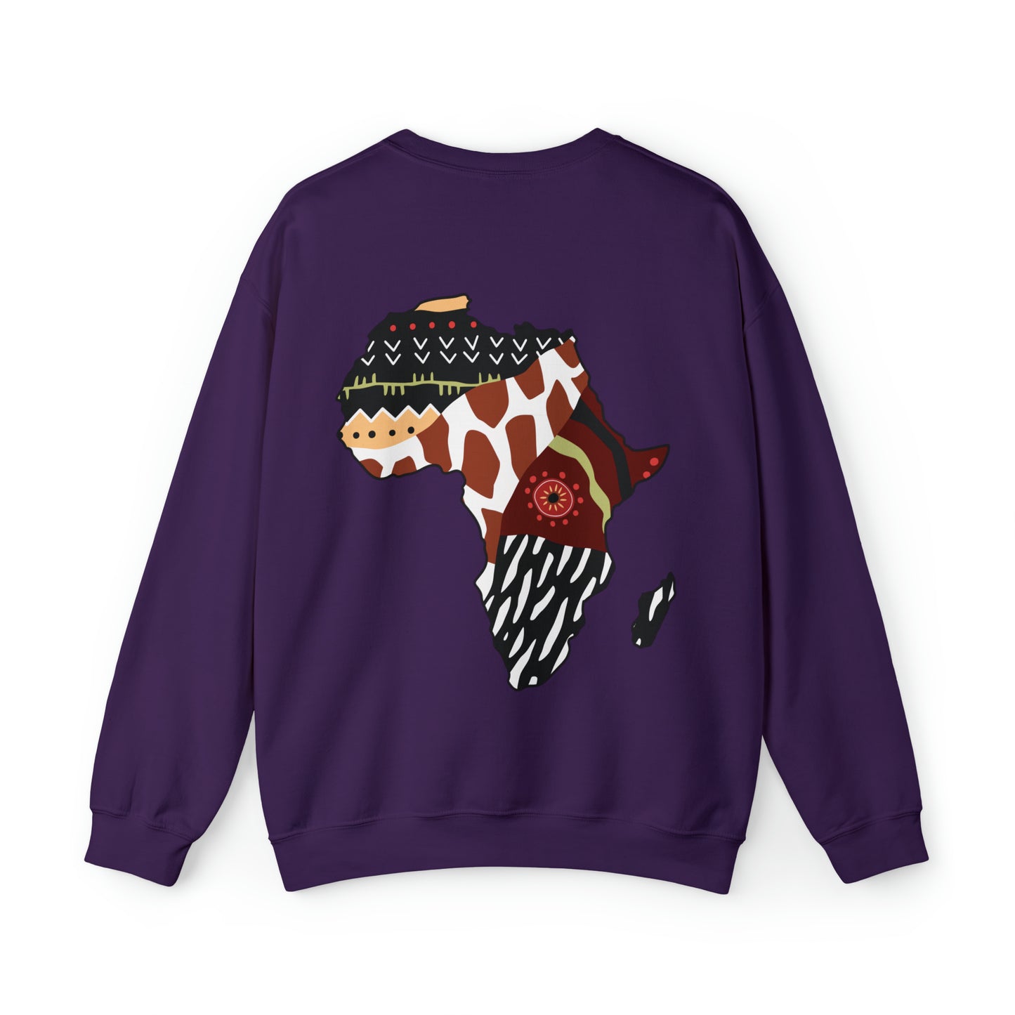 Zuzu African Print Map Unisex Sweatshirt