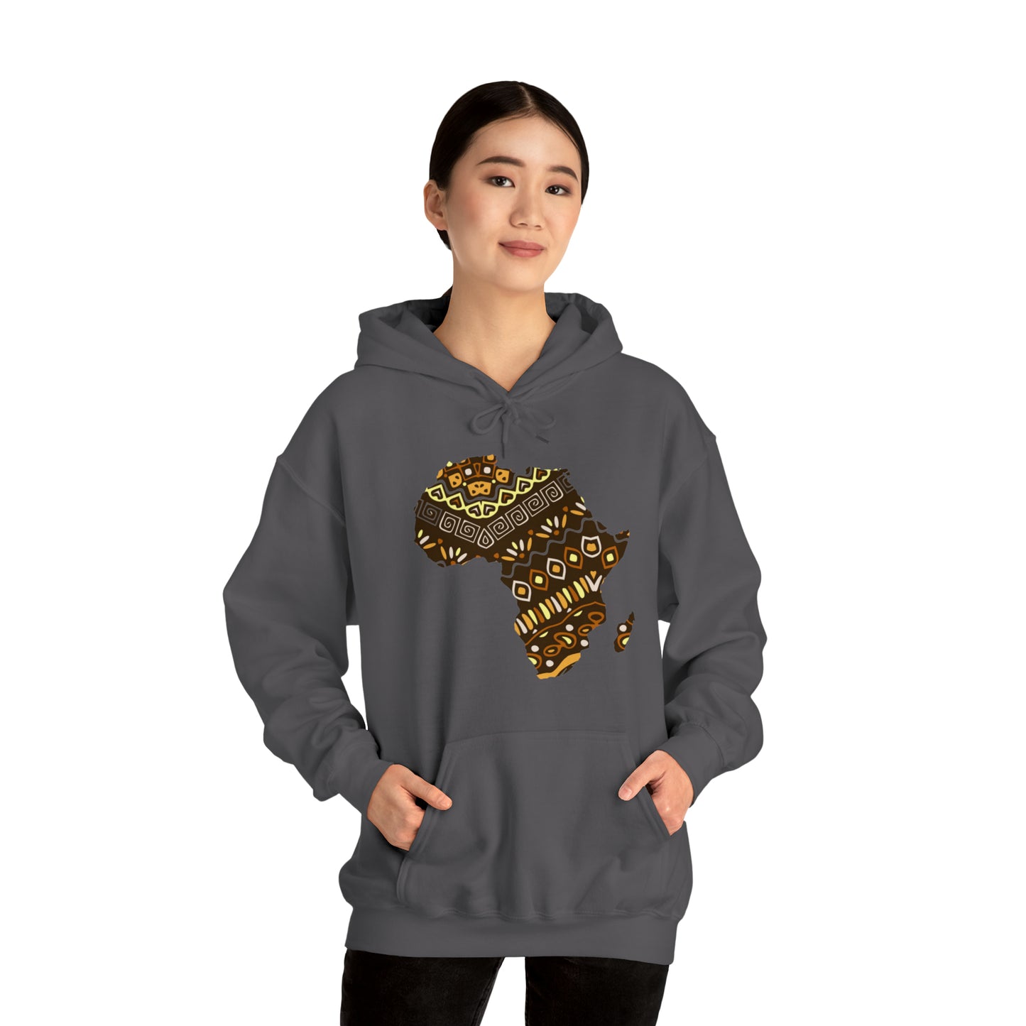 Sahara African Print Map Unisex Hoodie Sweatshirt