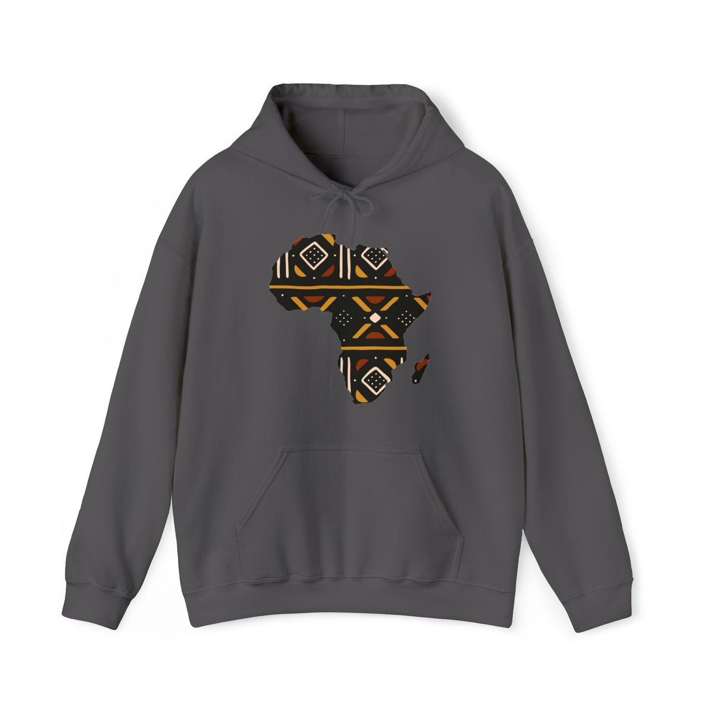 African Print Map Unisex Hoodie Sweatshirt