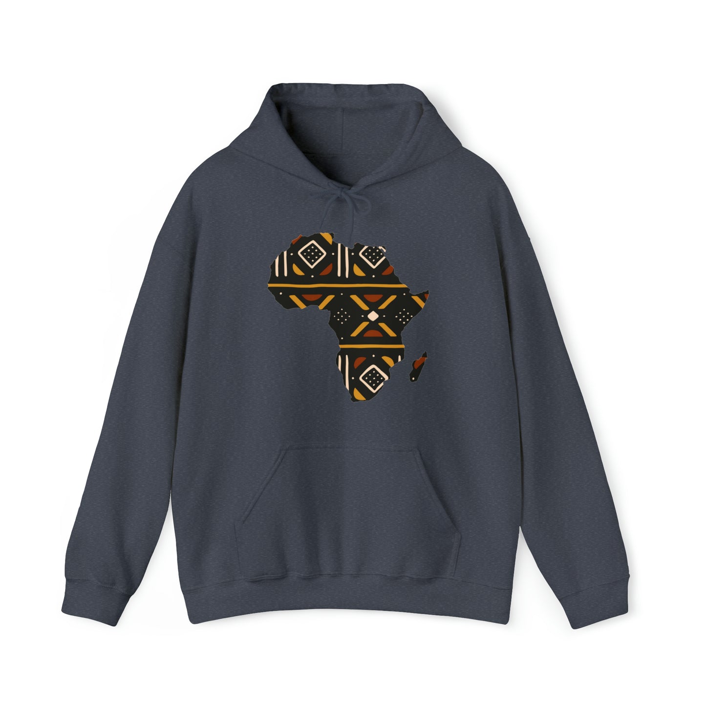 African Print Map Unisex Hoodie Sweatshirt