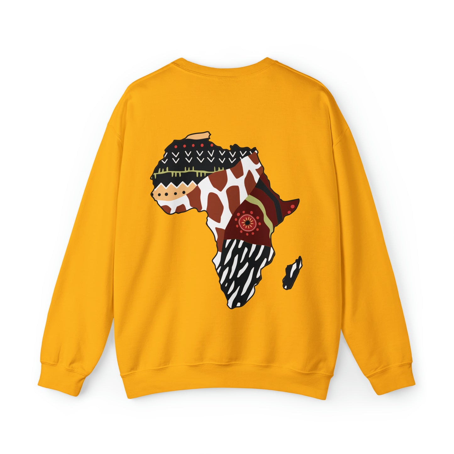 Zuzu African Print Map Unisex Sweatshirt