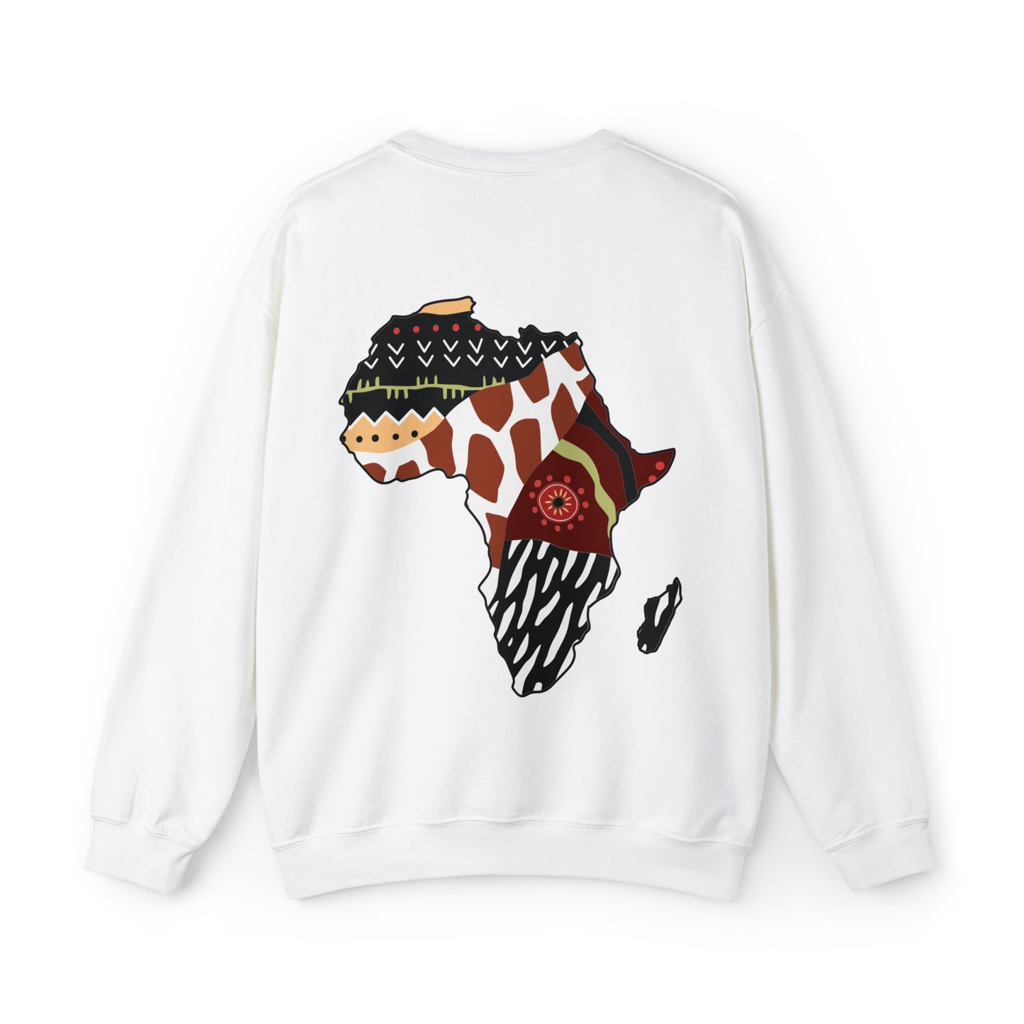 Zuzu African Print Map Unisex Sweatshirt