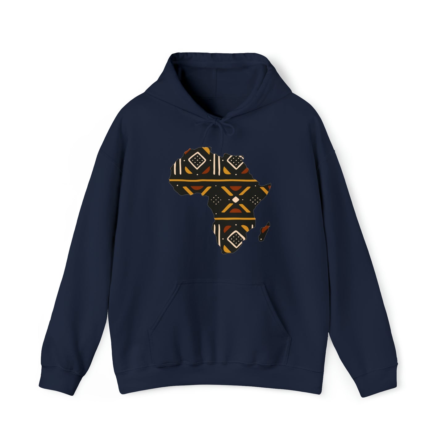 African Print Map Unisex Hoodie Sweatshirt