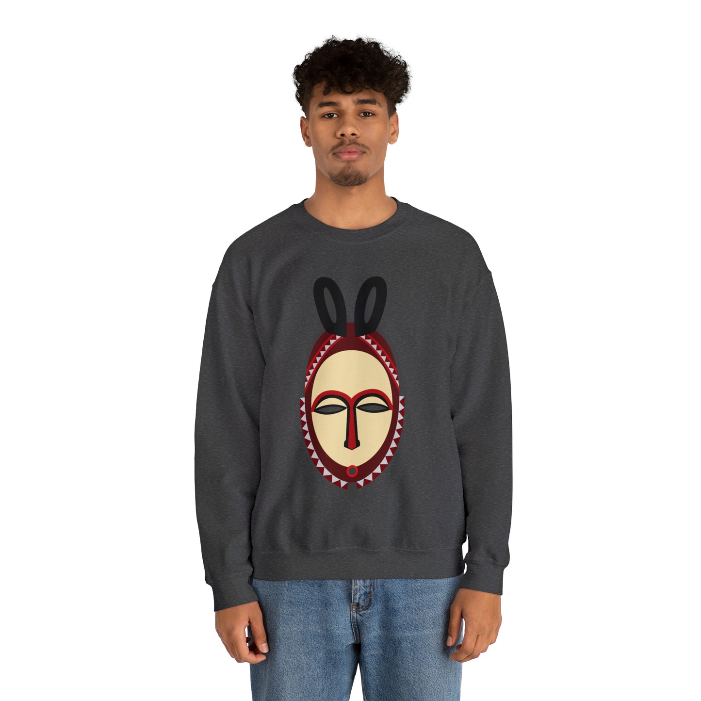 Kinshasa Mask Unisex Sweatshirt