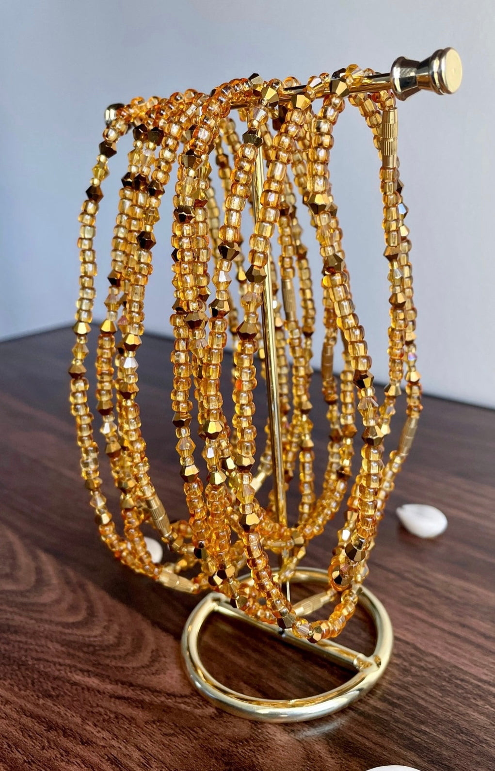 Golden Crystal Anklet