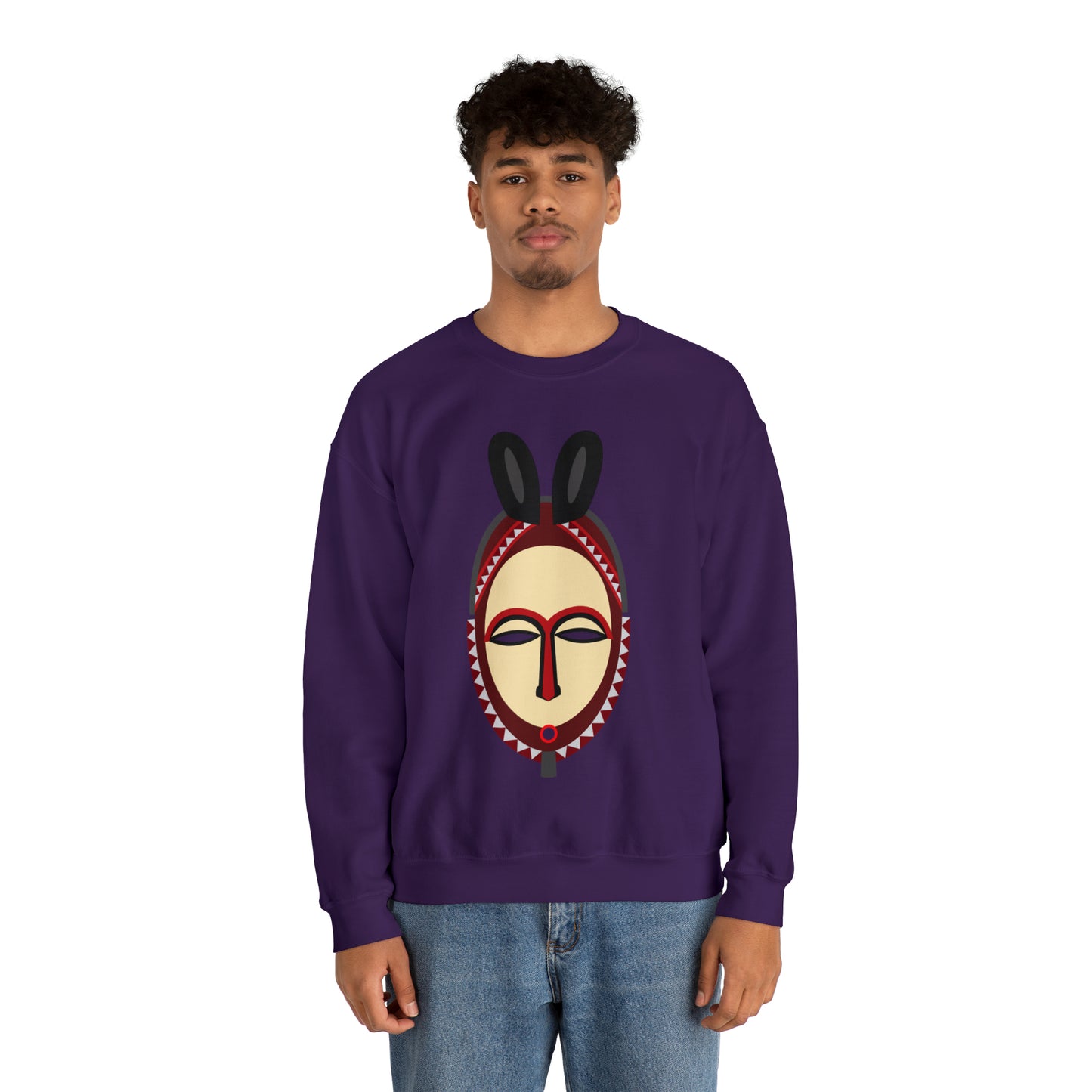 Kinshasa Mask Unisex Sweatshirt