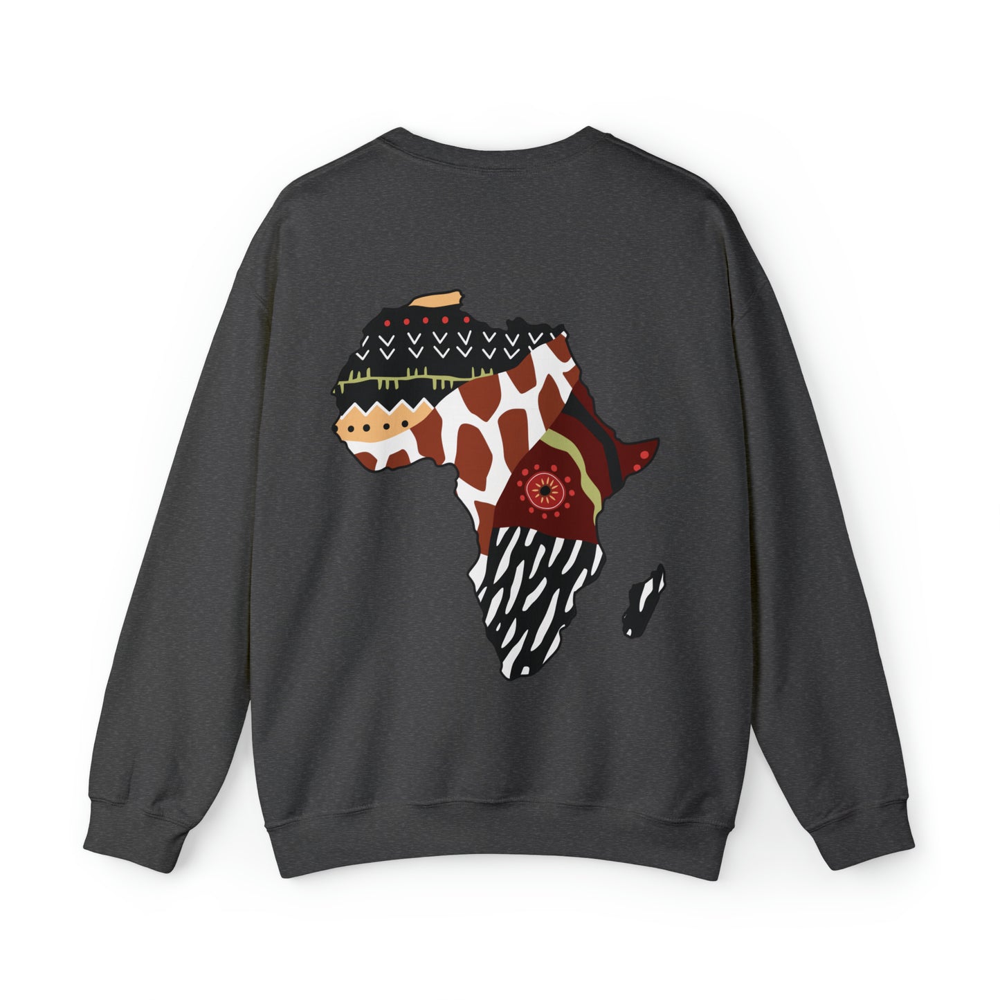 Zuzu African Print Map Unisex Sweatshirt