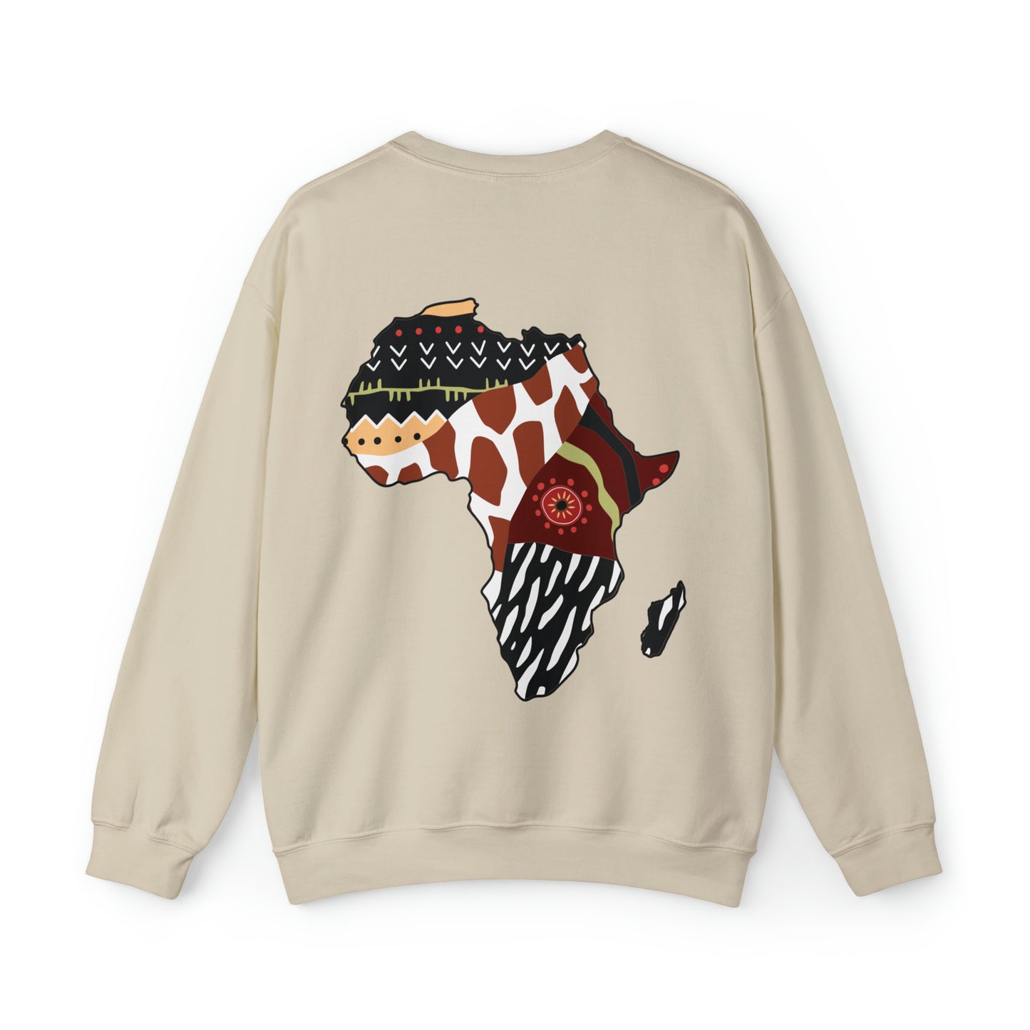 Zuzu African Print Map Unisex Sweatshirt