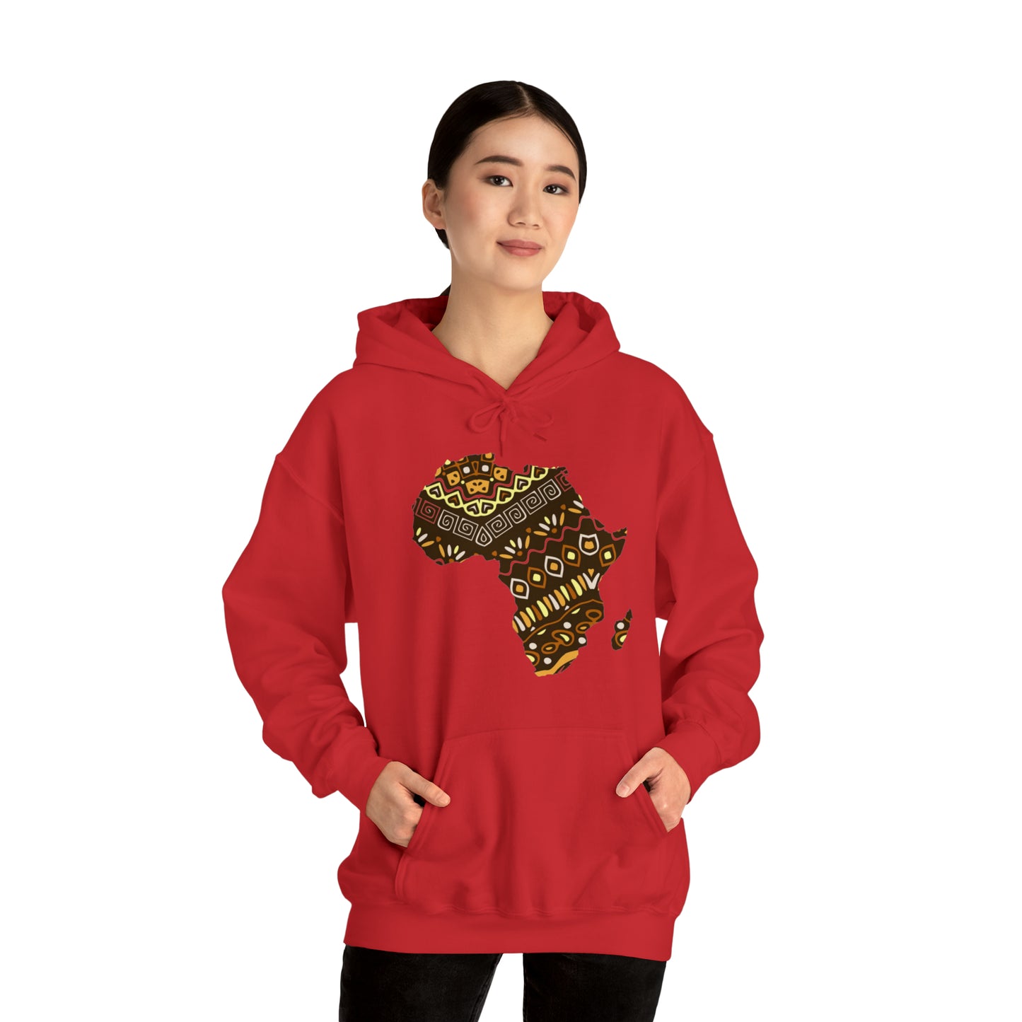 Sahara African Print Map Unisex Hoodie Sweatshirt