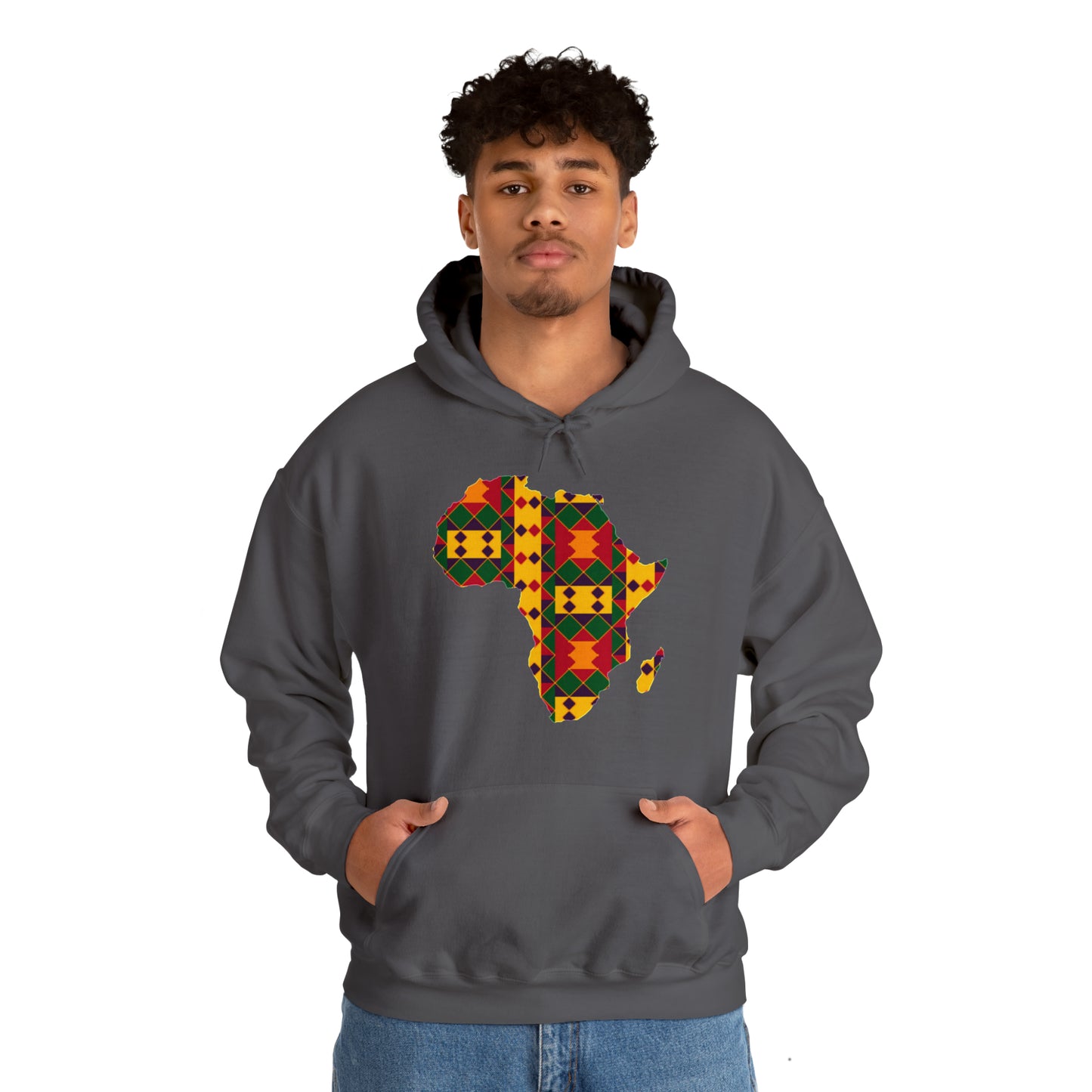 Sahara African Print Map Unisex Hoodie Sweatshirt
