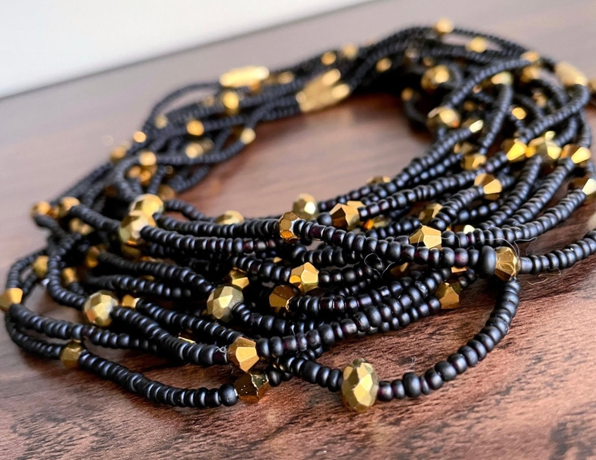 Gleaming Onyx Anklet