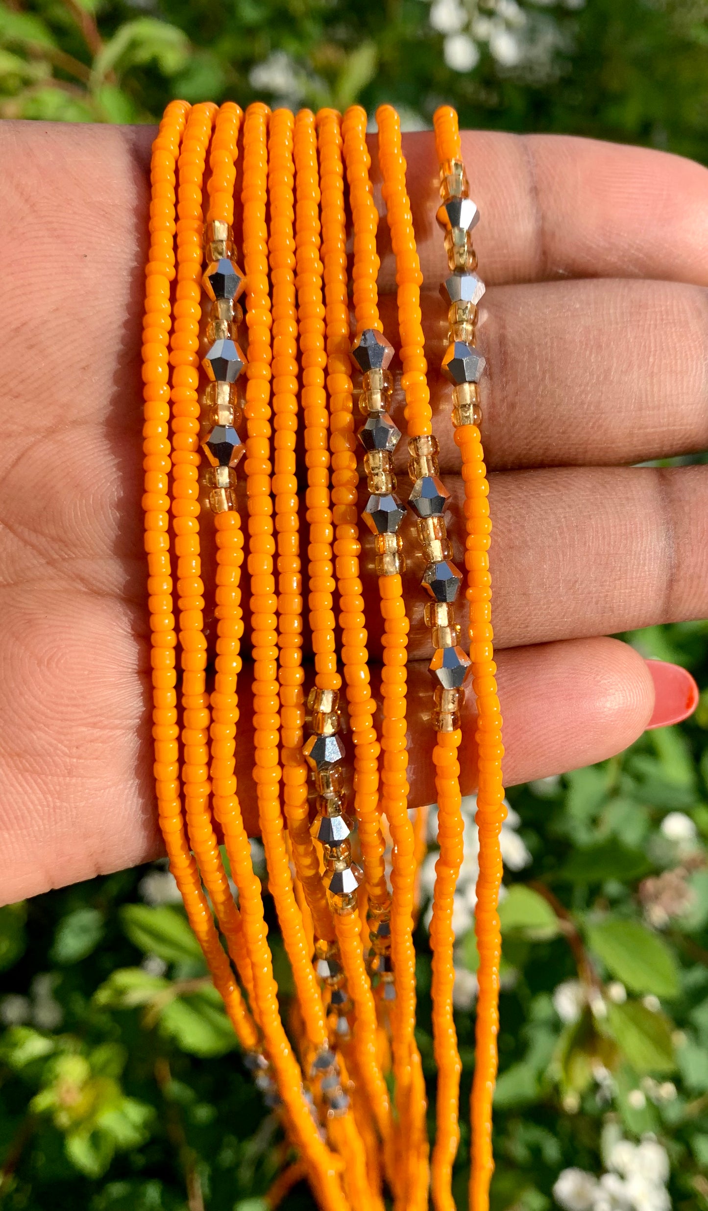 Tangelo Tie On Waist Beads