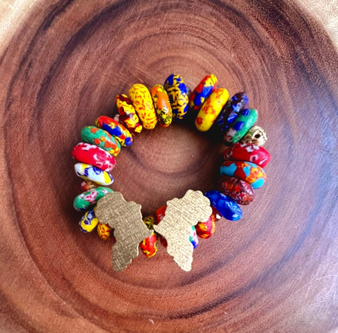 Mama Africa Wooden Stud Earrings