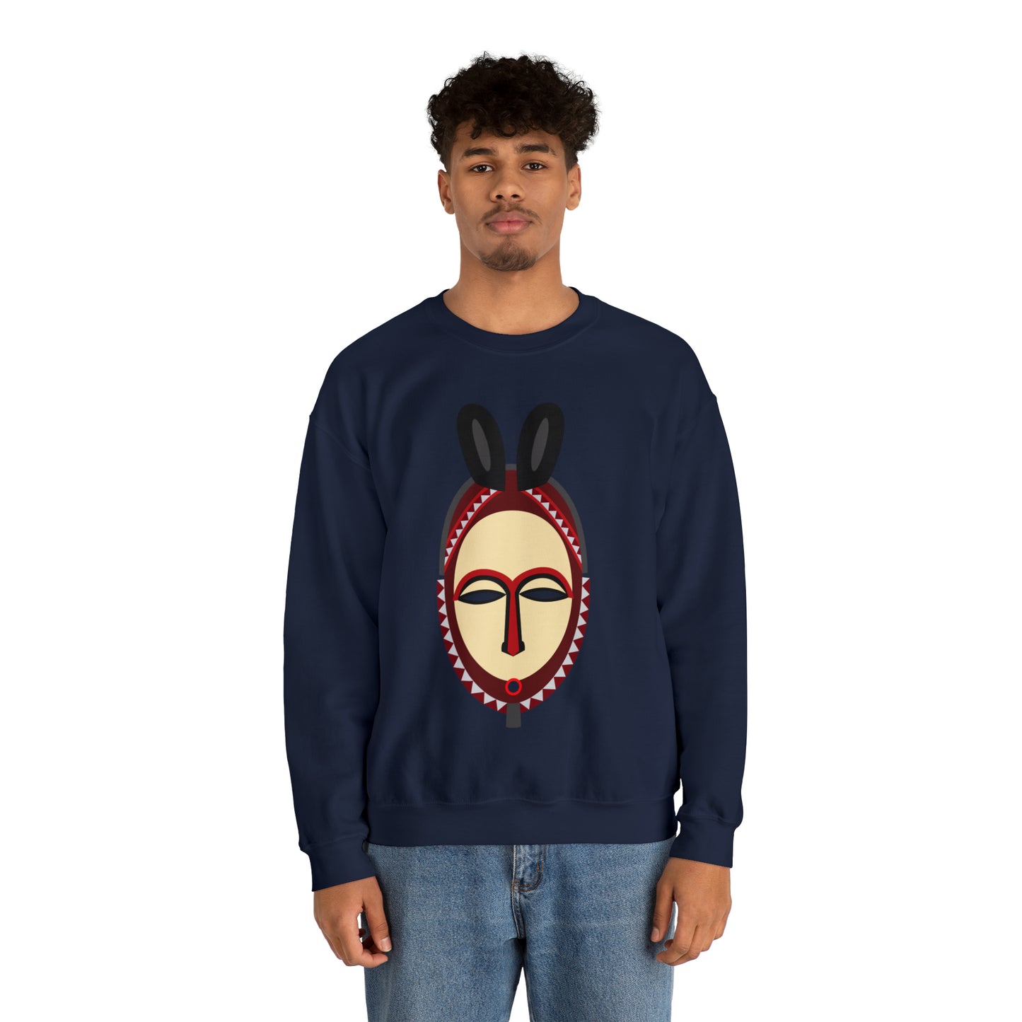 Kinshasa Mask Unisex Sweatshirt