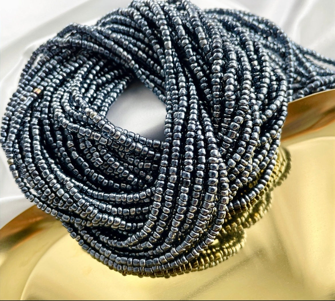 Obsidian Tie On Waist Beads
