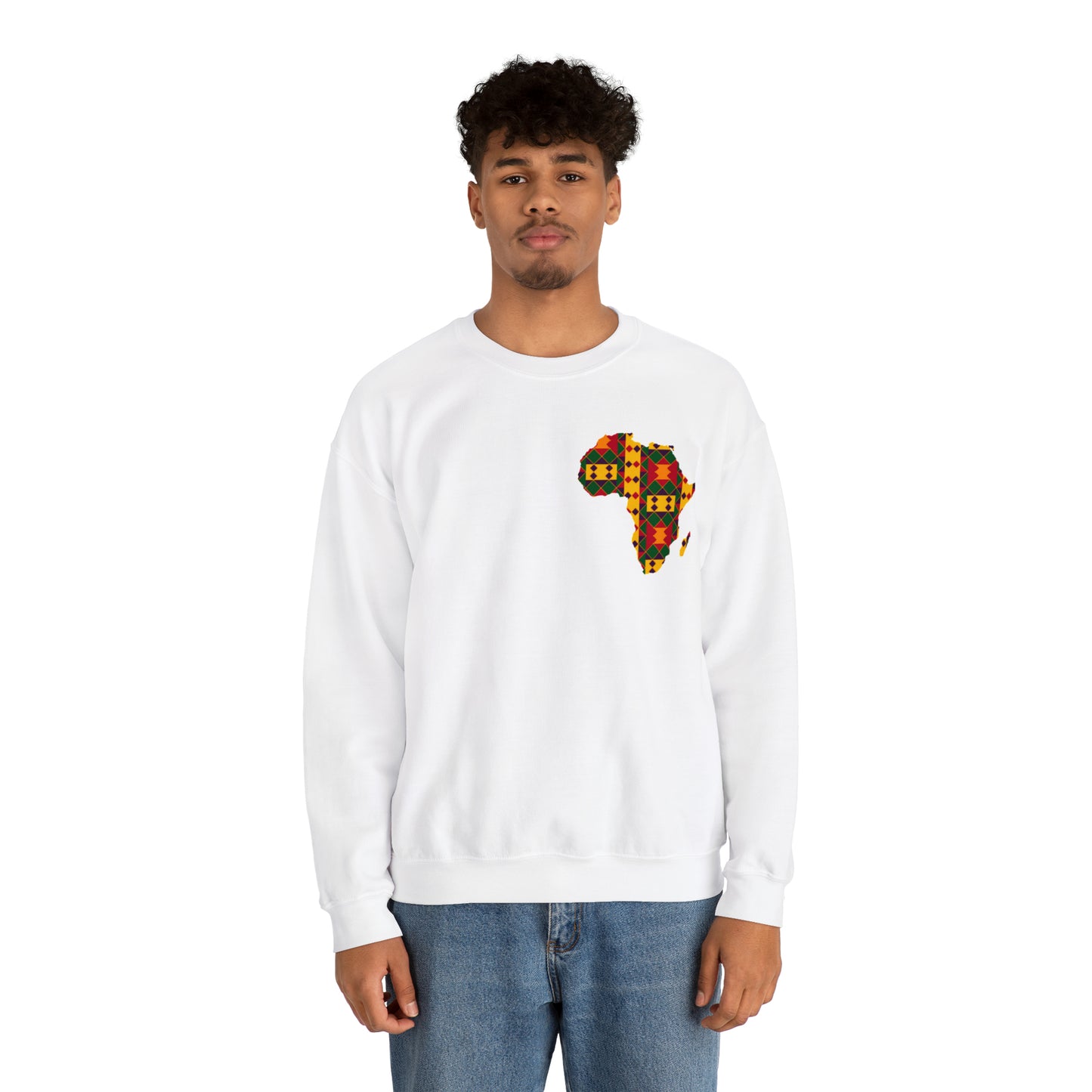 Sahara African Print Map Crest Unisex Sweatshirt