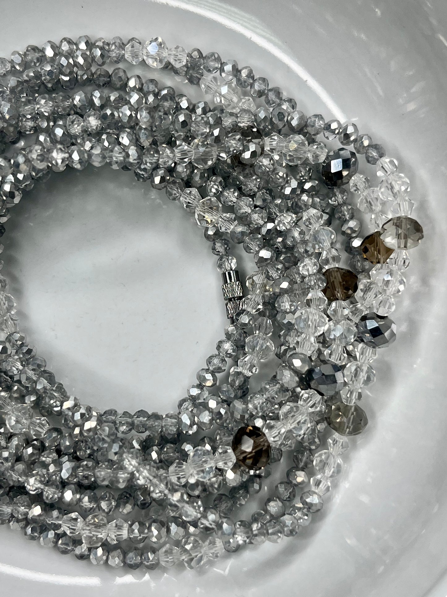 Purity Crystal Sparkle Lux Clasp Waist Beads