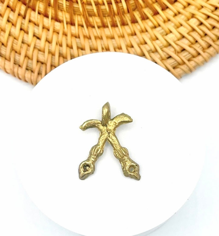 Akofena Adinkra Brass Charm