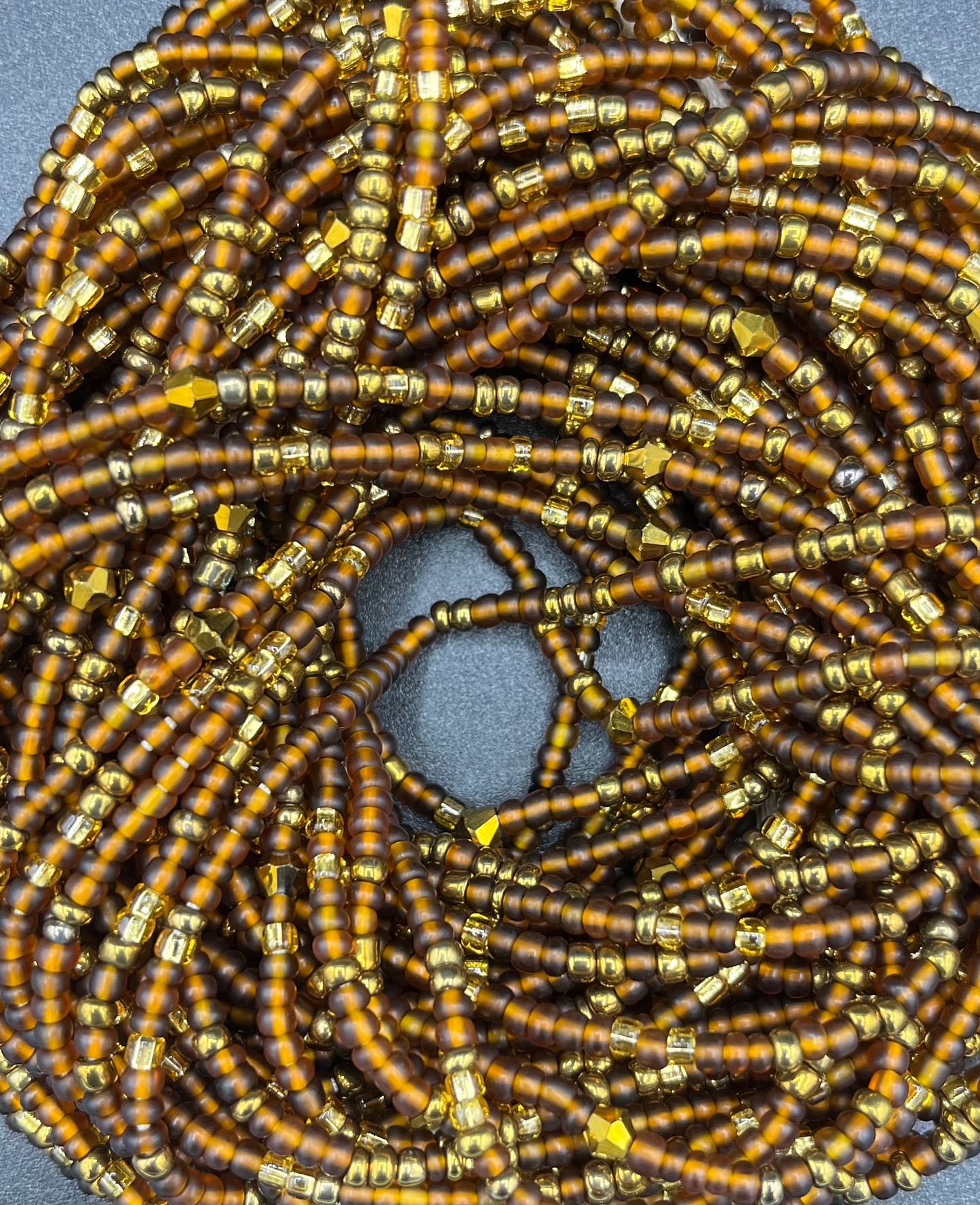 Mocha Tie On Waist Beads