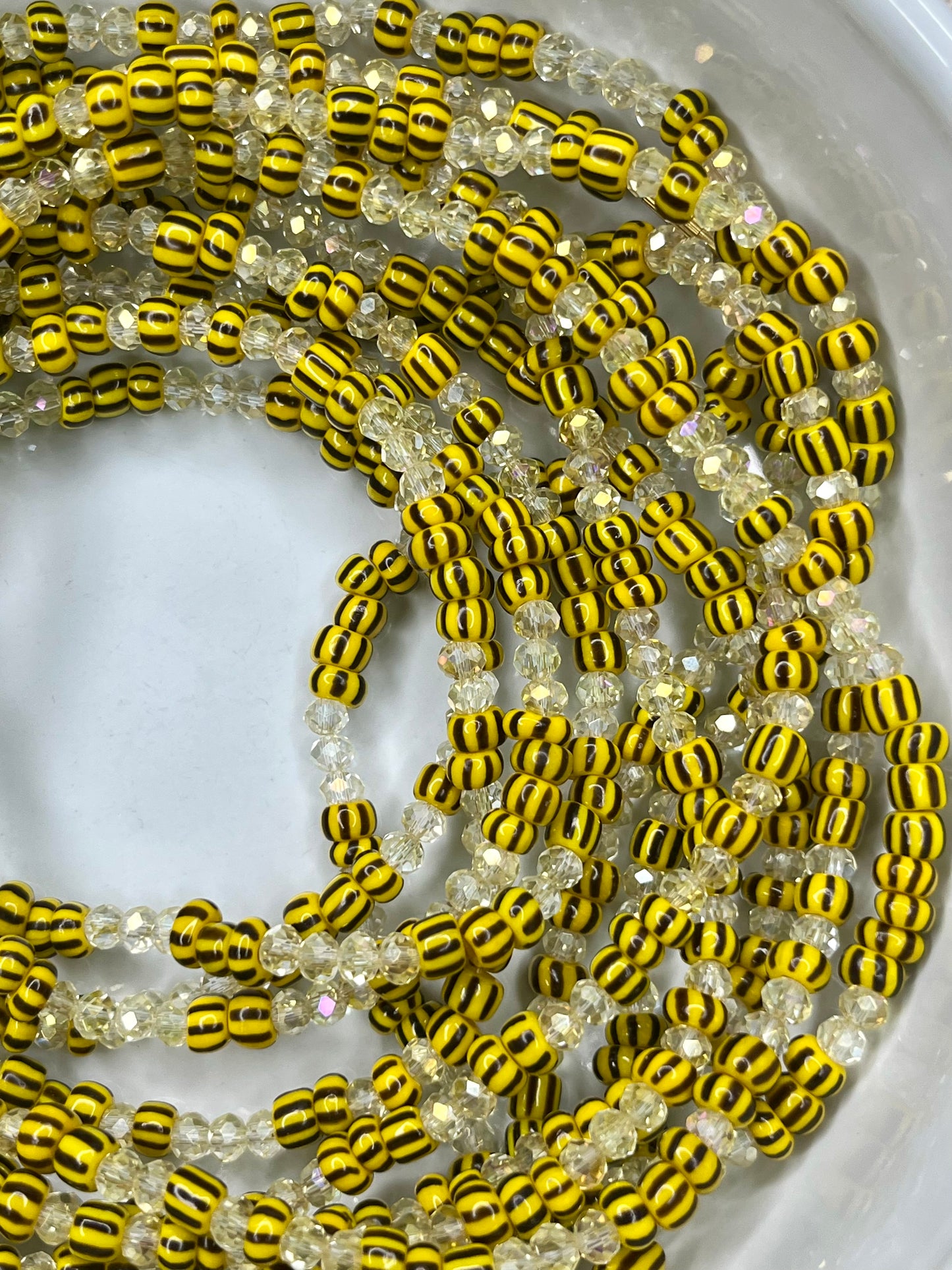 Sunset Crystal Clasp Waist Beads