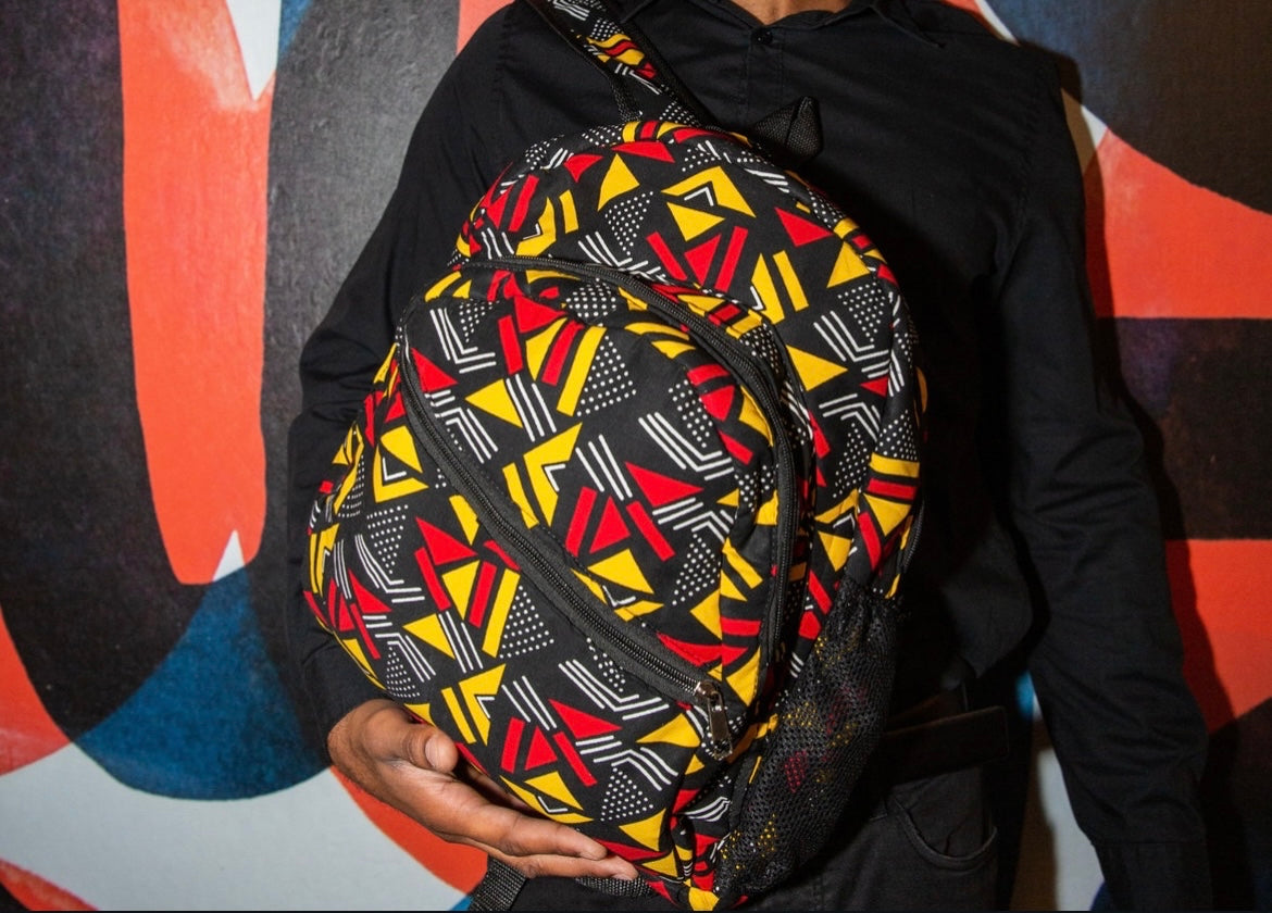 Wasi African Print Backpack