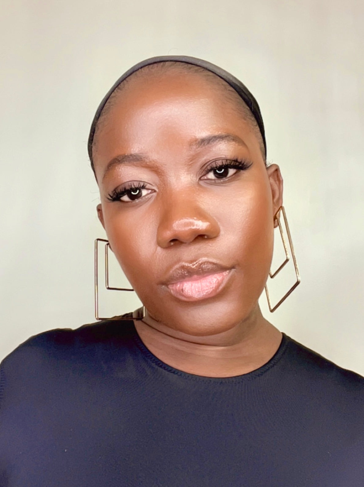 Double Square Hoop Earrings