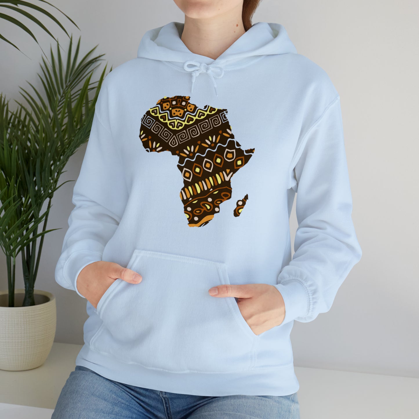 Sahara African Print Map Unisex Hoodie Sweatshirt