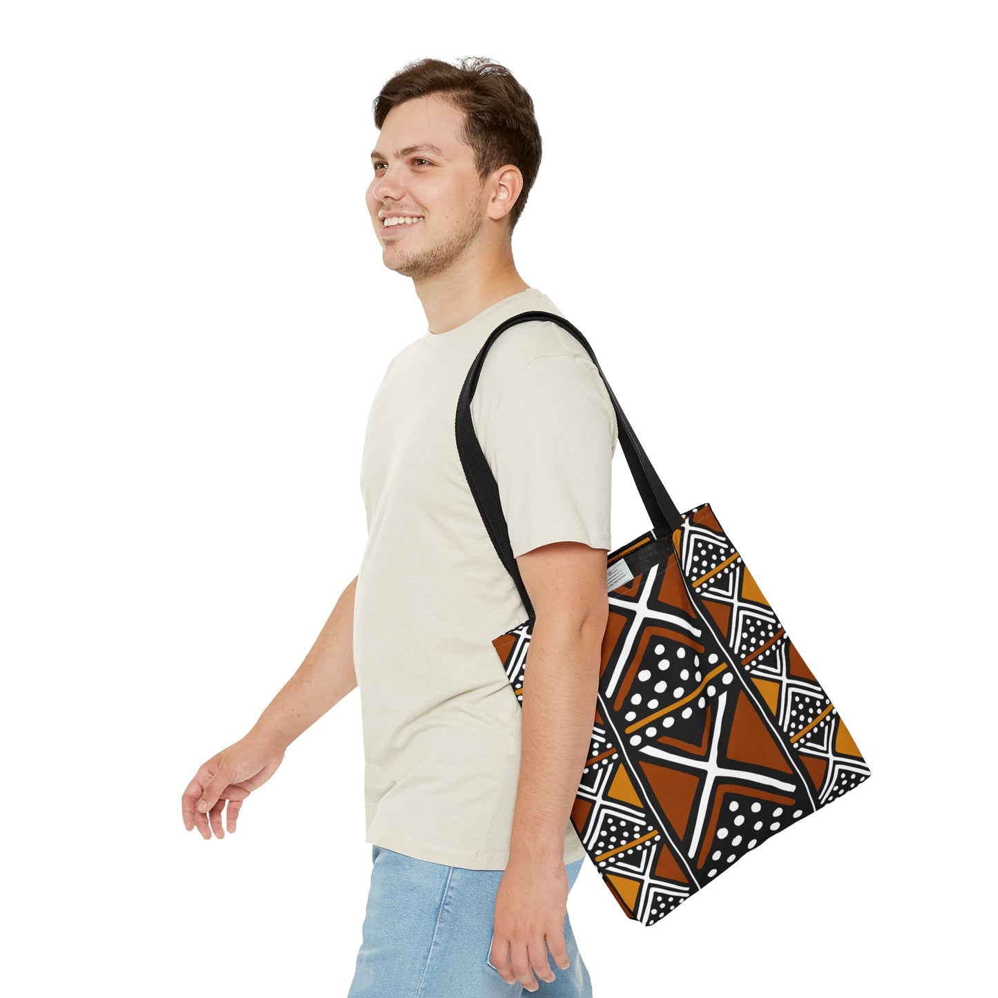 Bami Mud Cloth Print Tote Bag