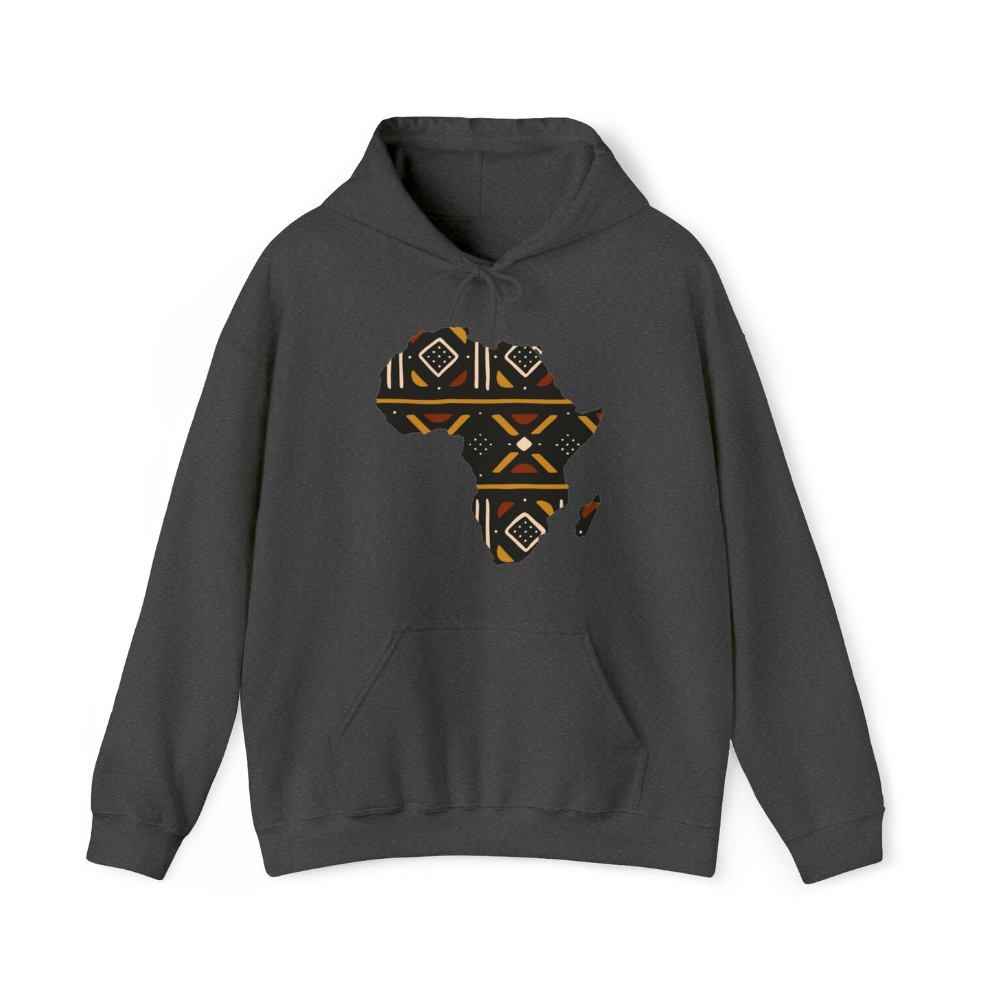 African Print Map Unisex Hoodie Sweatshirt
