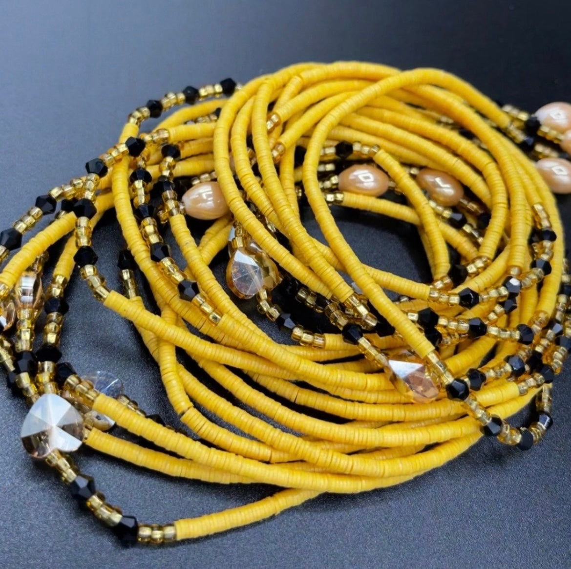 Majestic Tie On Waist Beads