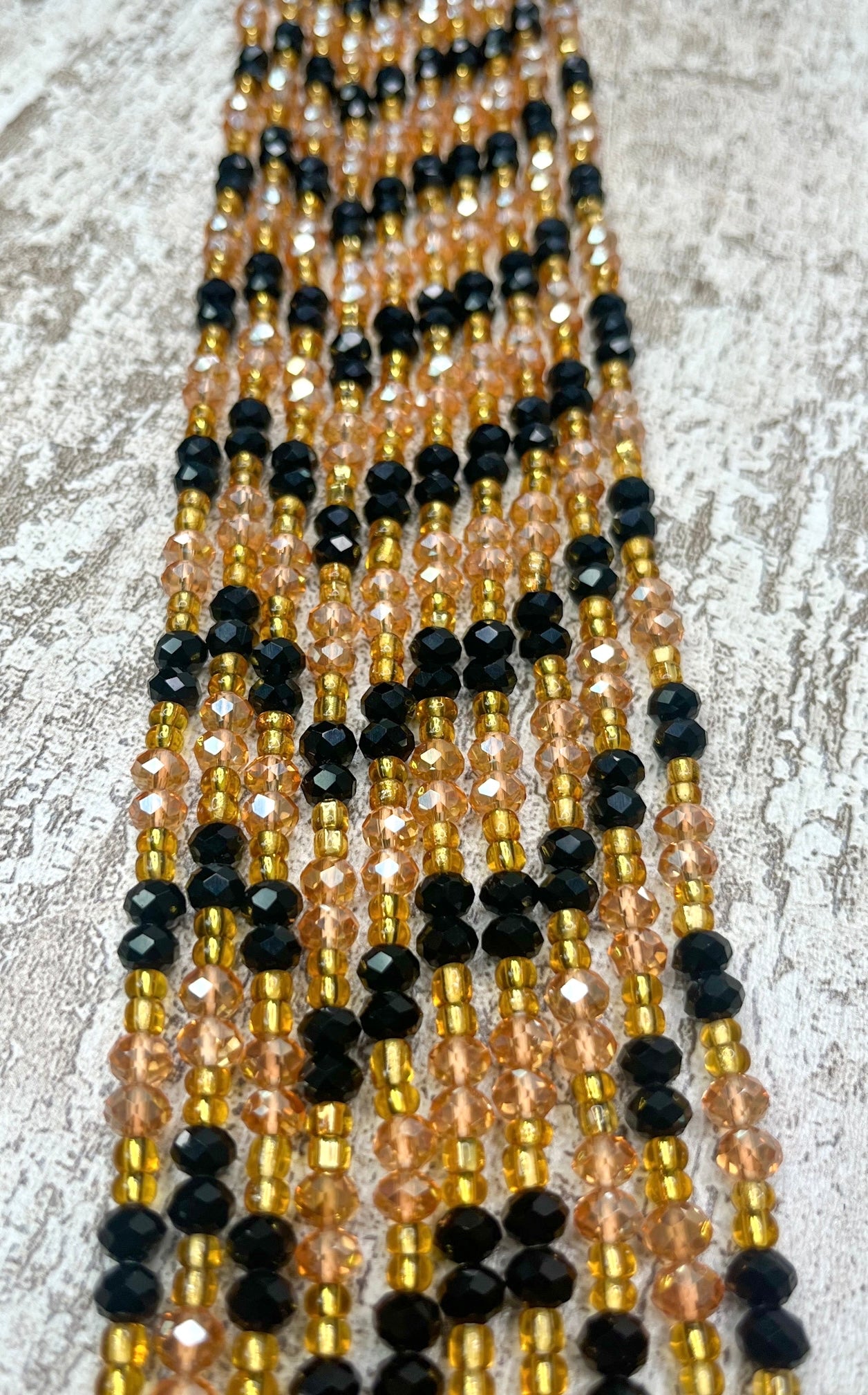 Radiant Elegance Thick Tie On Waist Beads