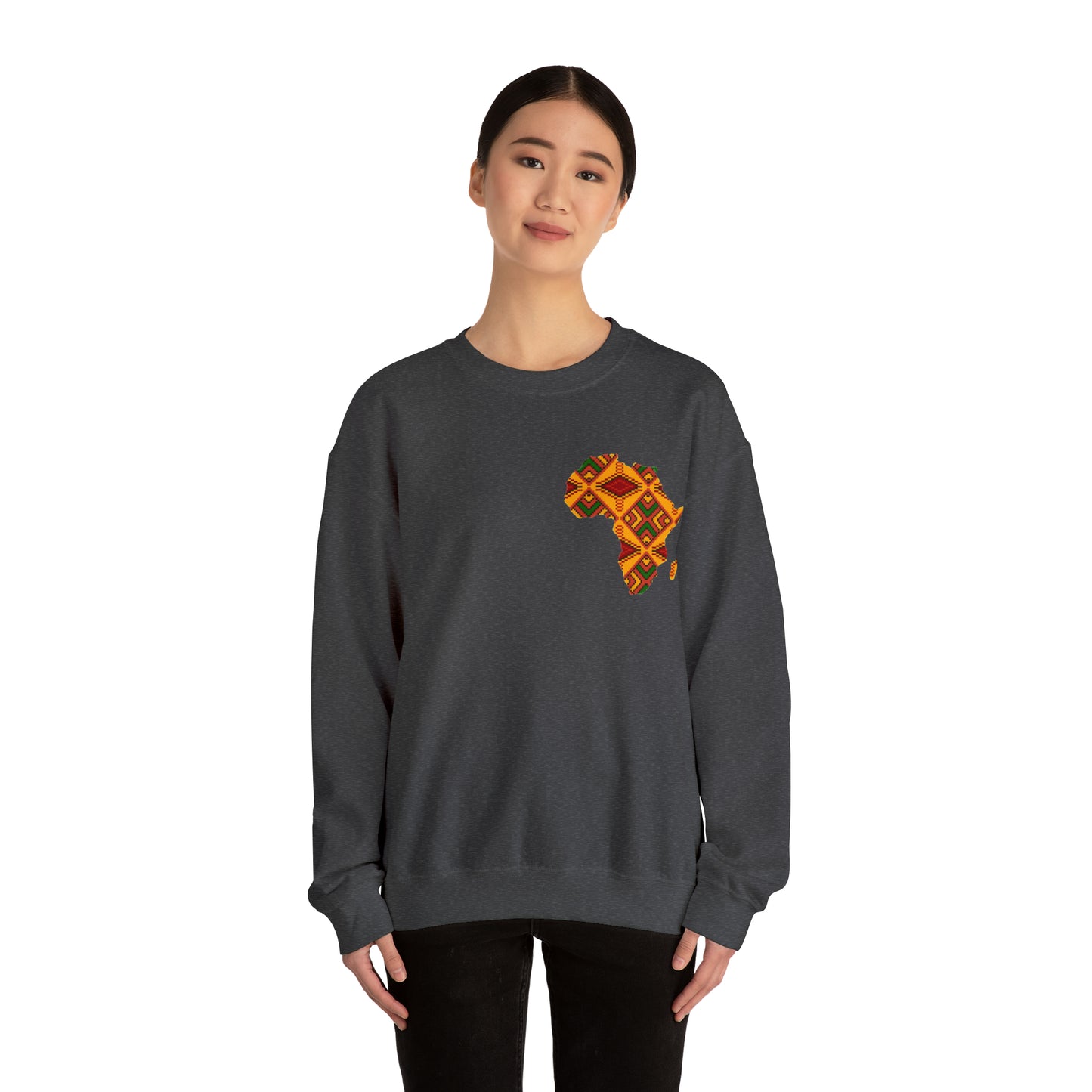 Sahara African Print Map Crest Unisex Sweatshirt