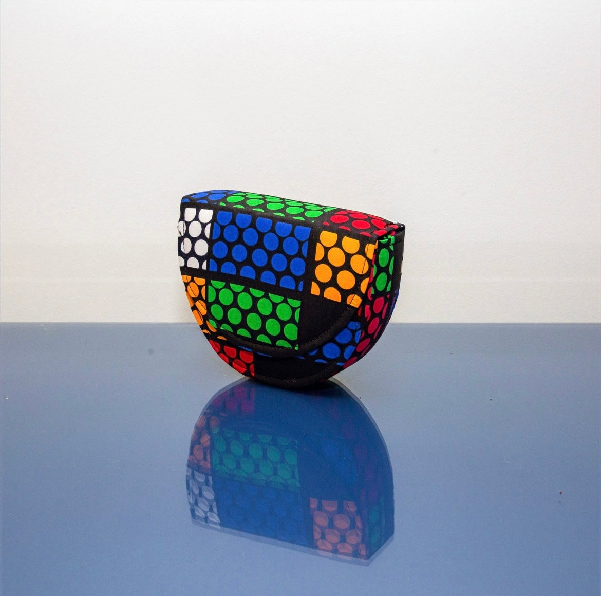 Kaki Rubix African Print Bag