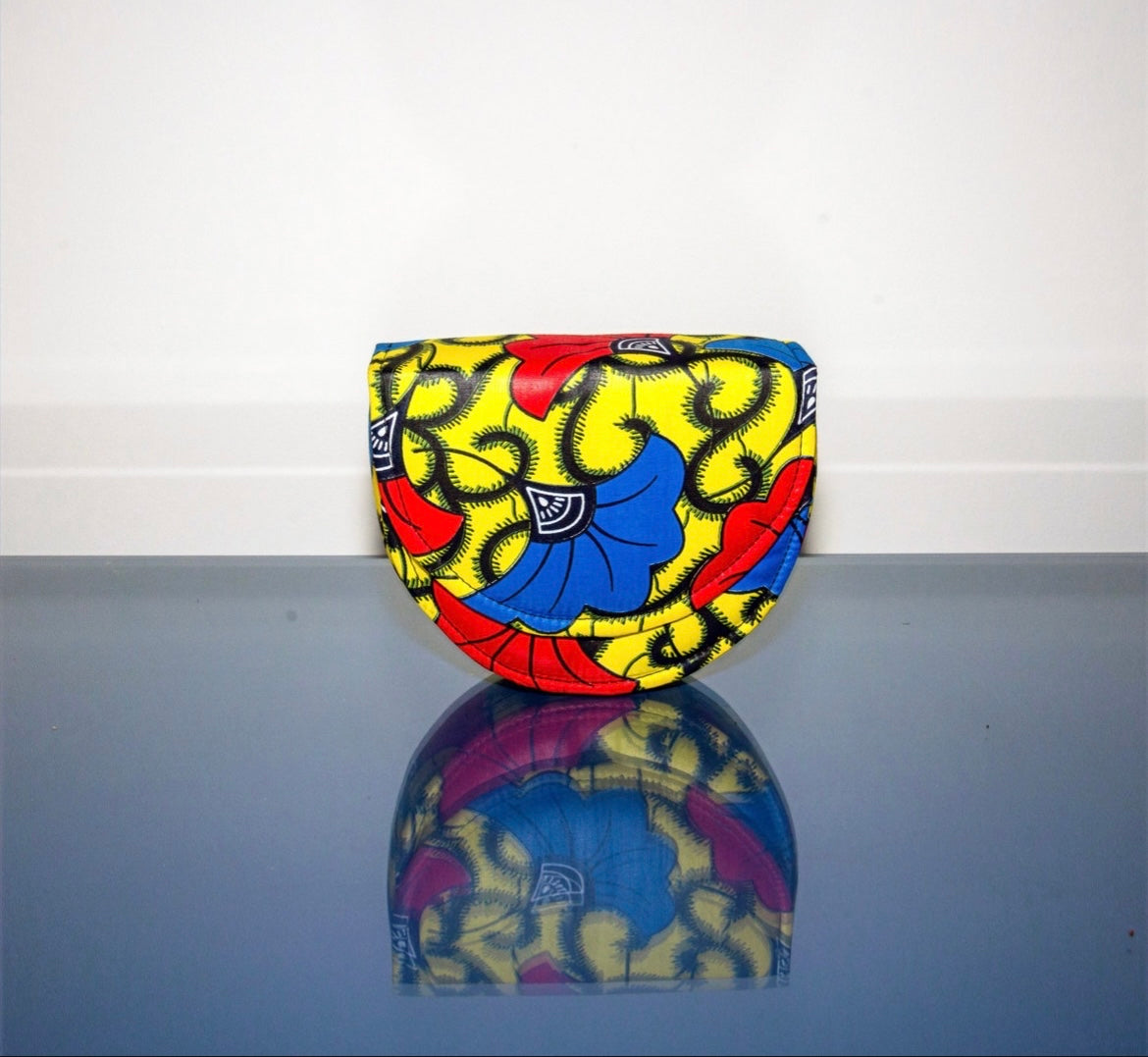 Kaki Sapphire African Print Bag