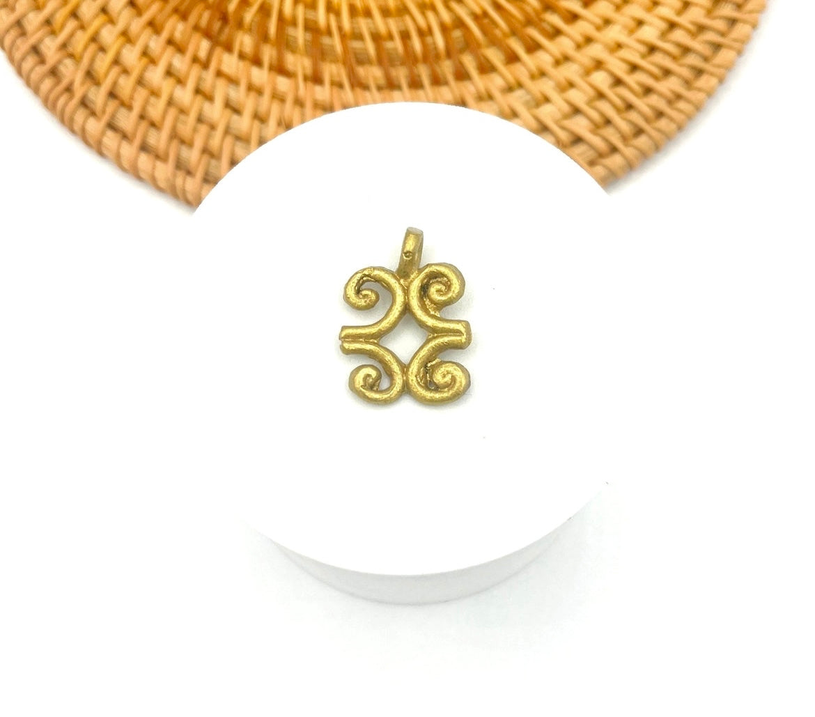 Dwannimmen Adinkra Brass Charm