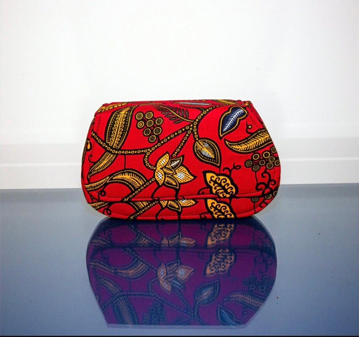 Nasara Crimson African Print Bag