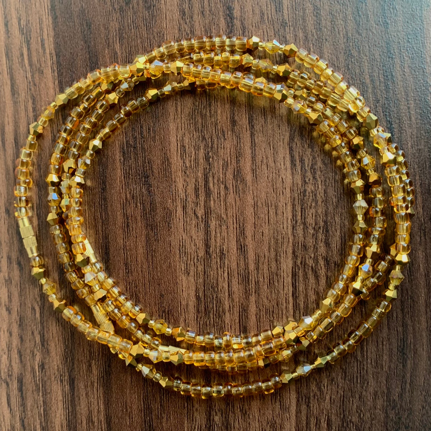 Golden Crystal Anklet