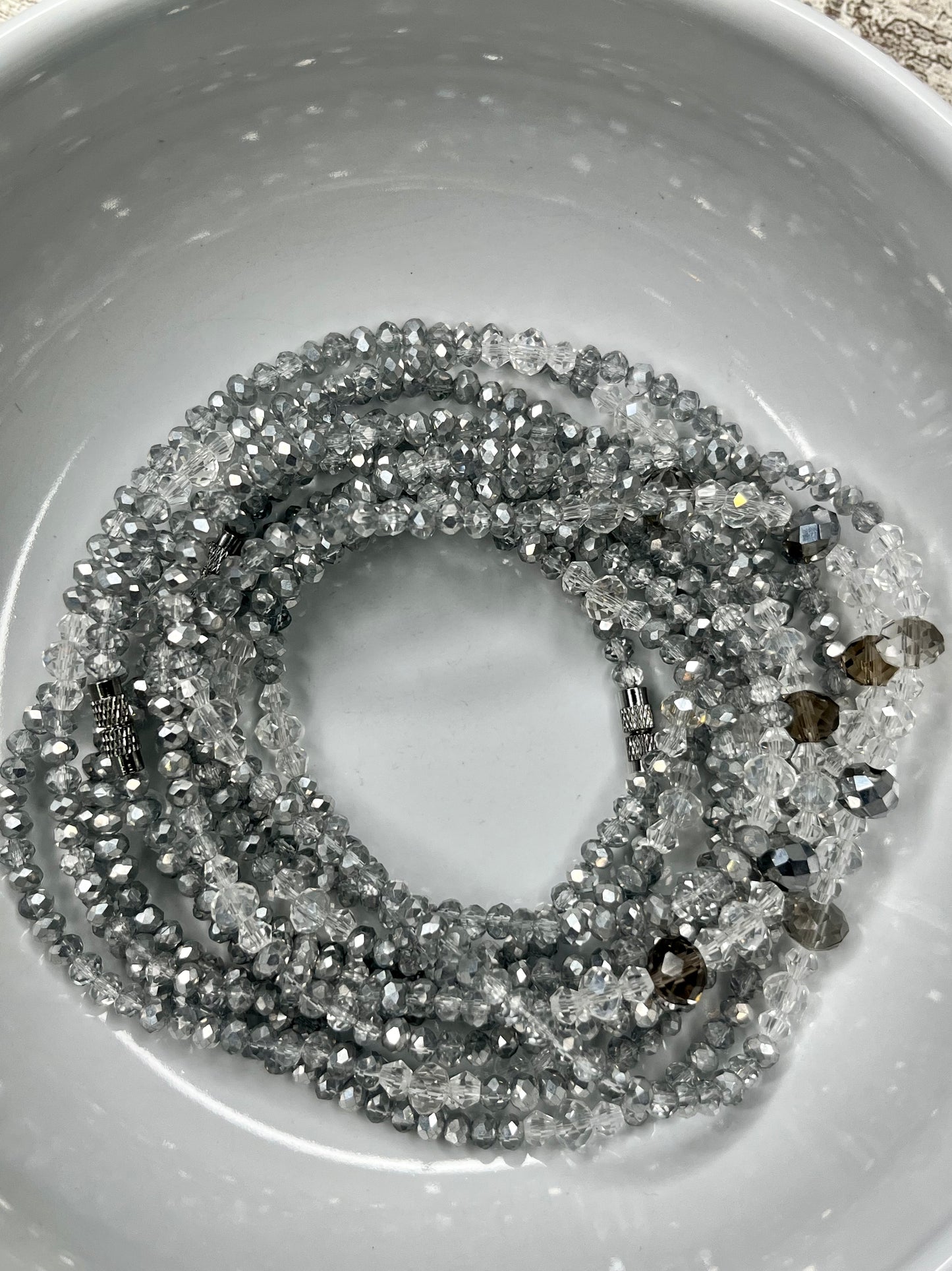 Purity Crystal Sparkle Lux Clasp Waist Beads