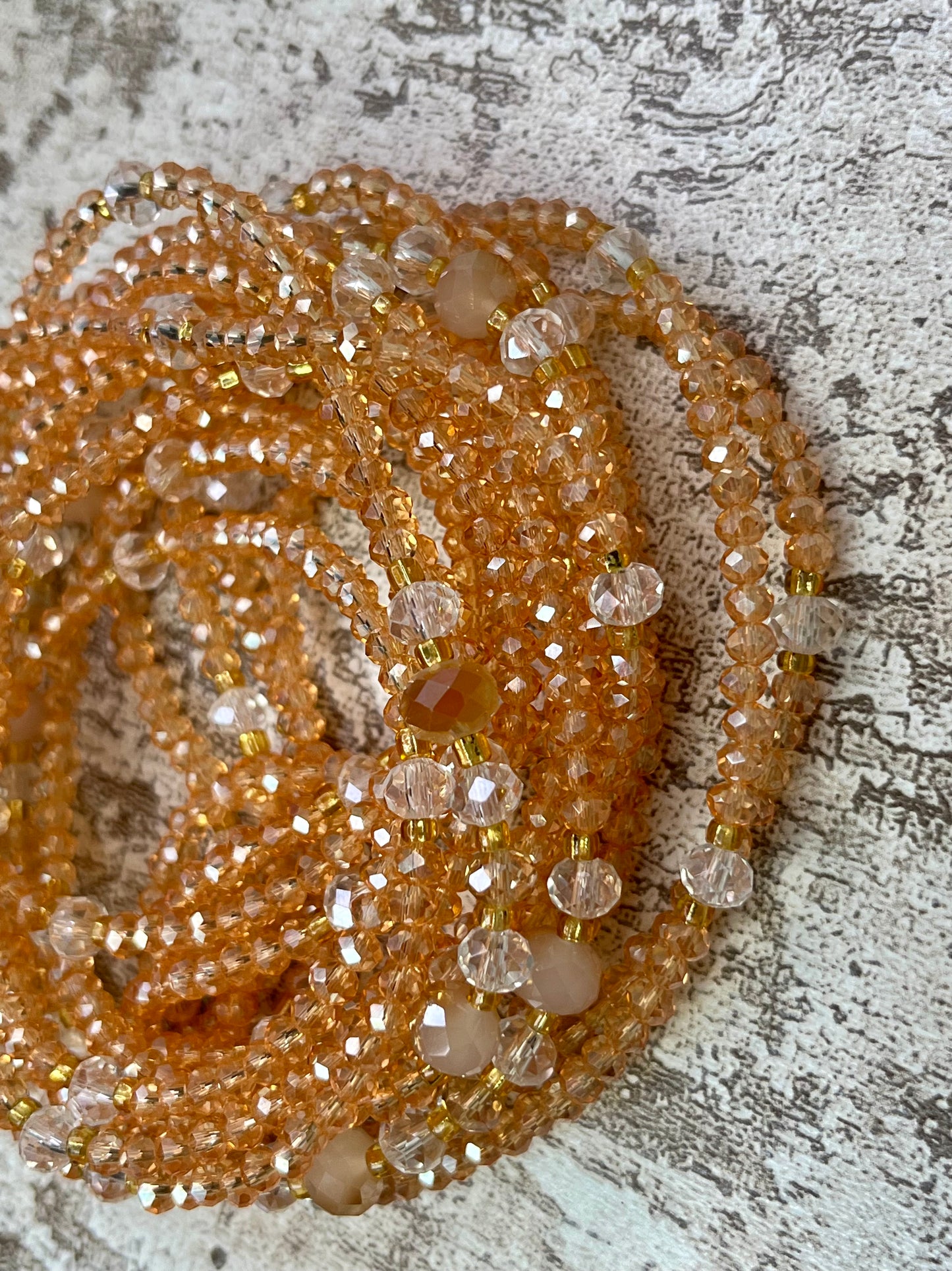 Confident Goddess Crystal Sparkle Clasp Waist Beads