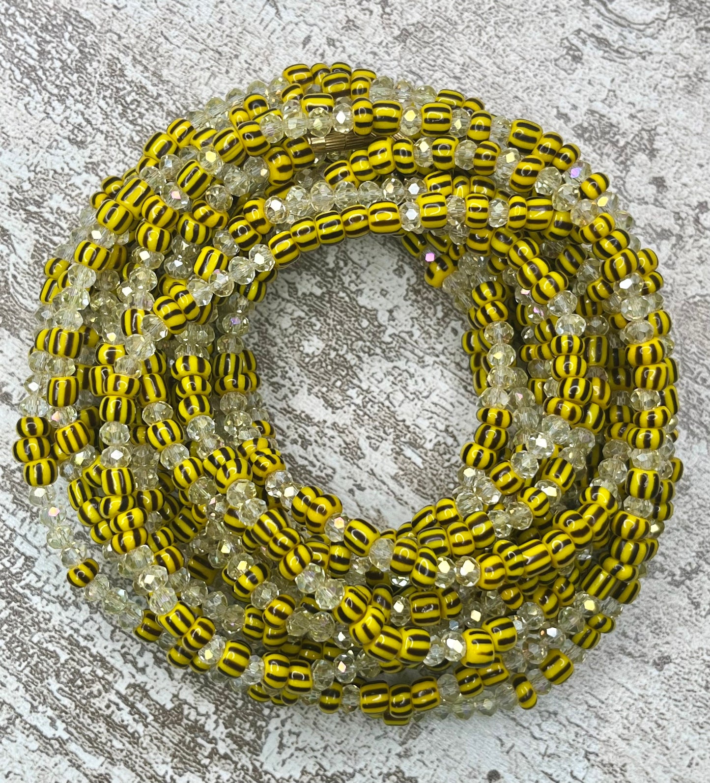 Sunset Crystal Clasp Waist Beads