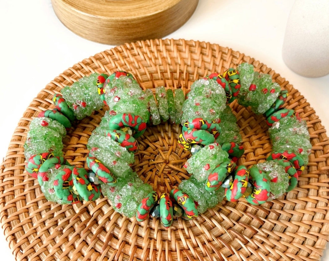 Yilo Krobo Sugar Crust Beads Bracelet