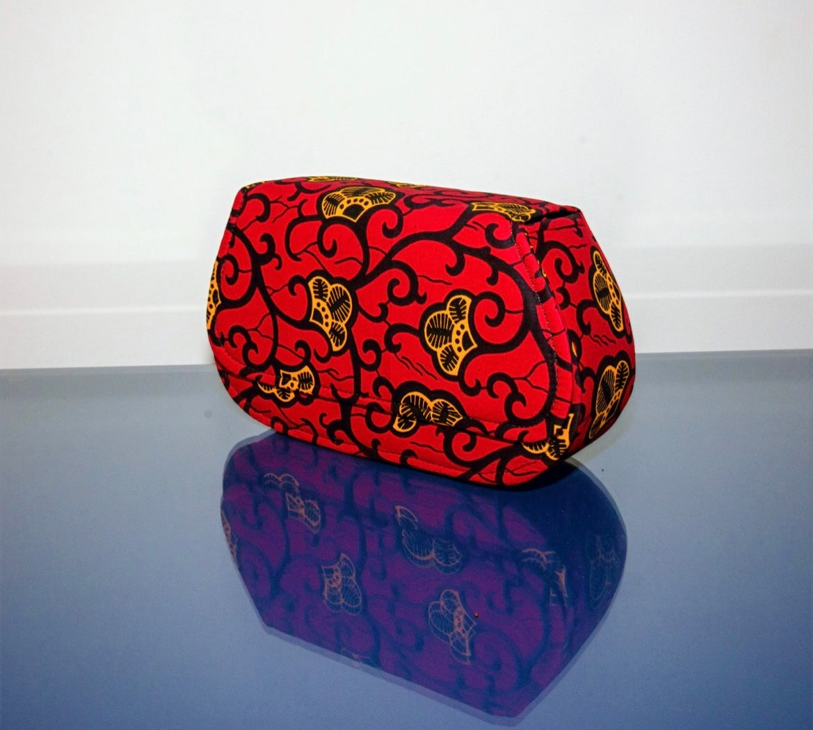 Nasara Maroon African Print Bag