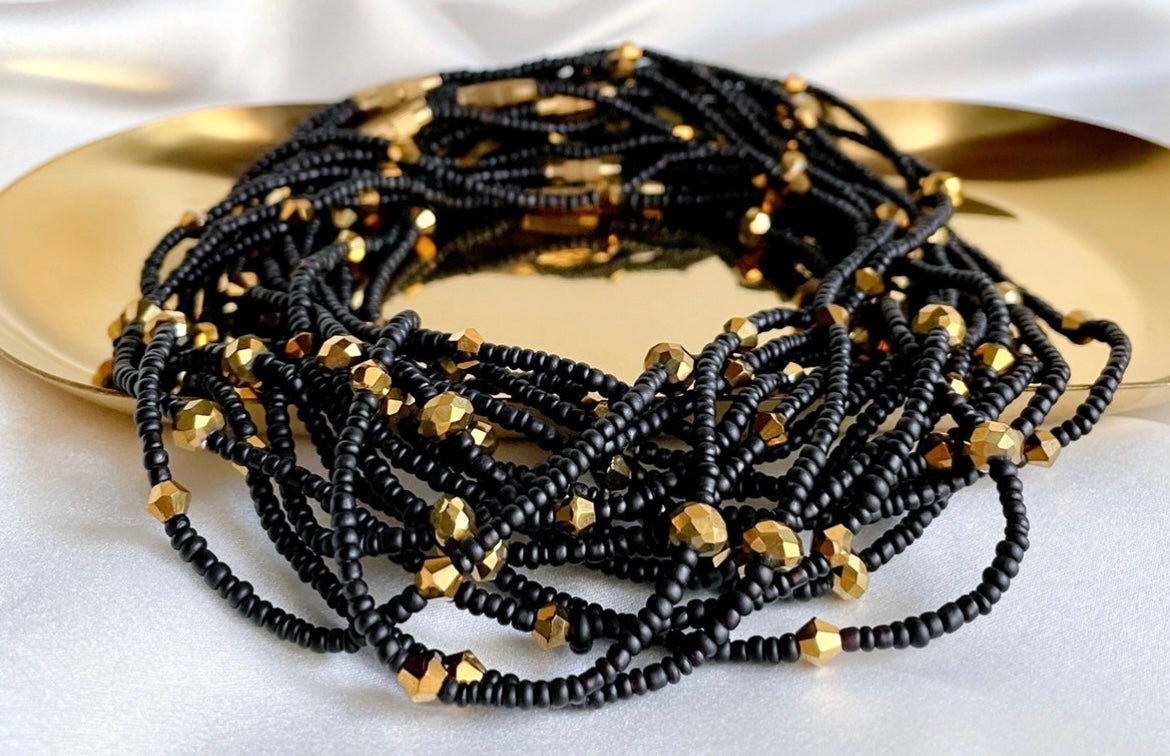 Gleaming Onyx Anklet
