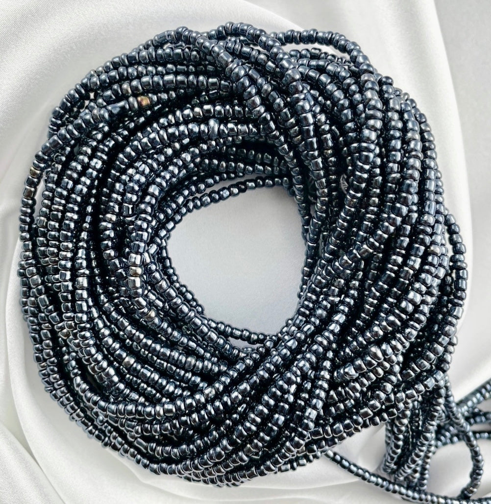 Obsidian Tie On Waist Beads