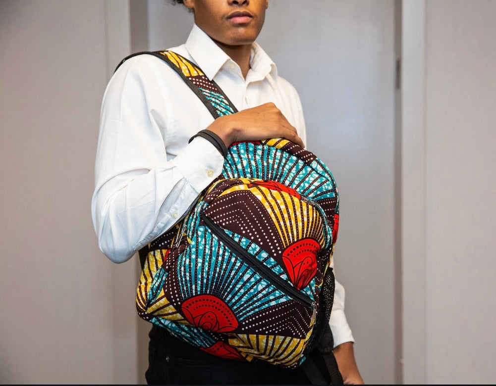 Wala African Print Backpack