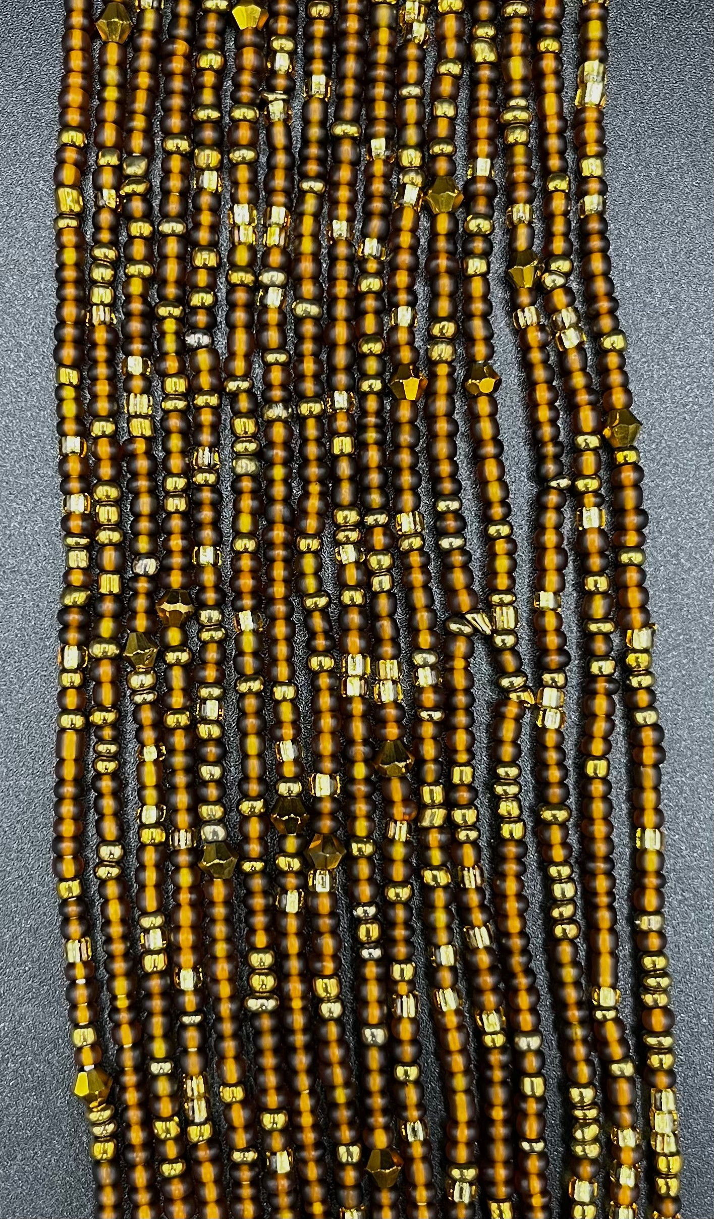 Mocha Tie On Waist Beads